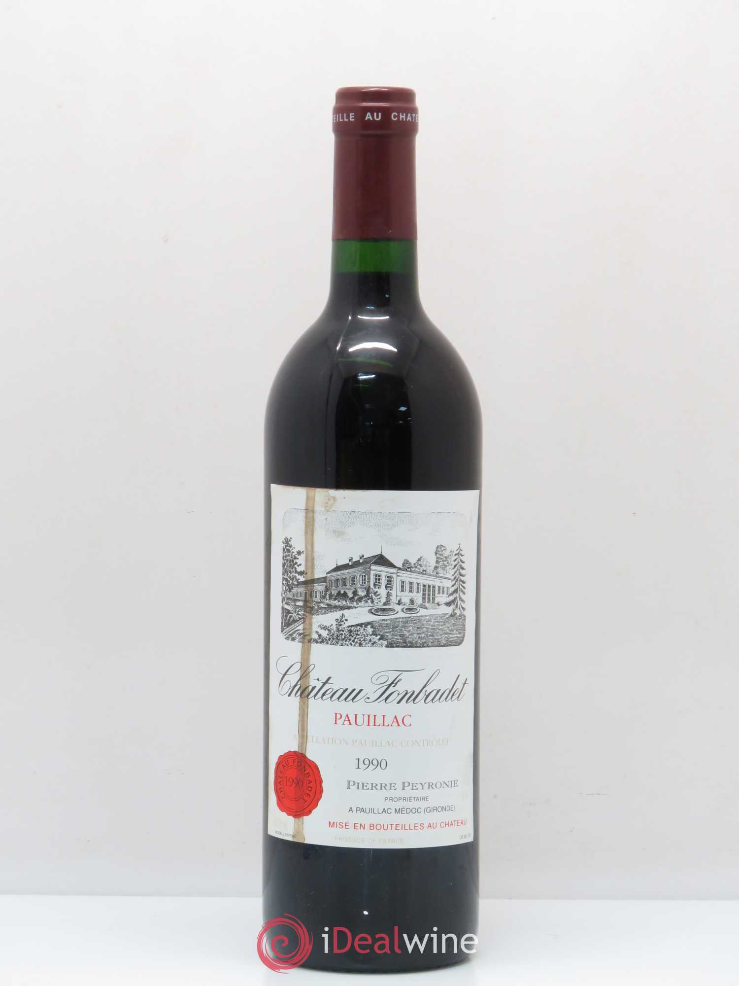 Château Fonbadet 1990 - Lot de 1 bouteille - 0