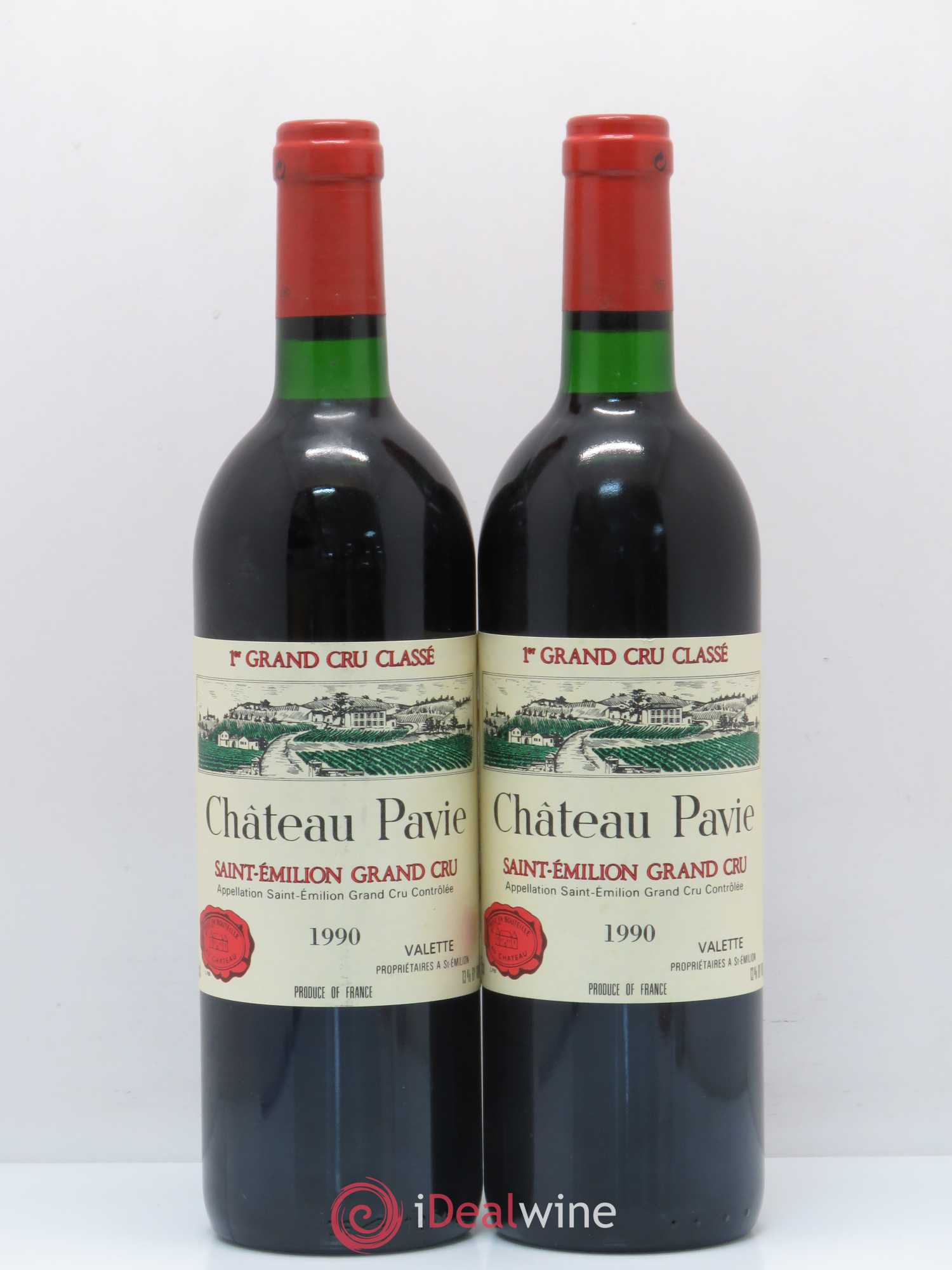 Château Pavie 1er Grand Cru Classé A 1990 - Lot de 2 bouteilles - 0