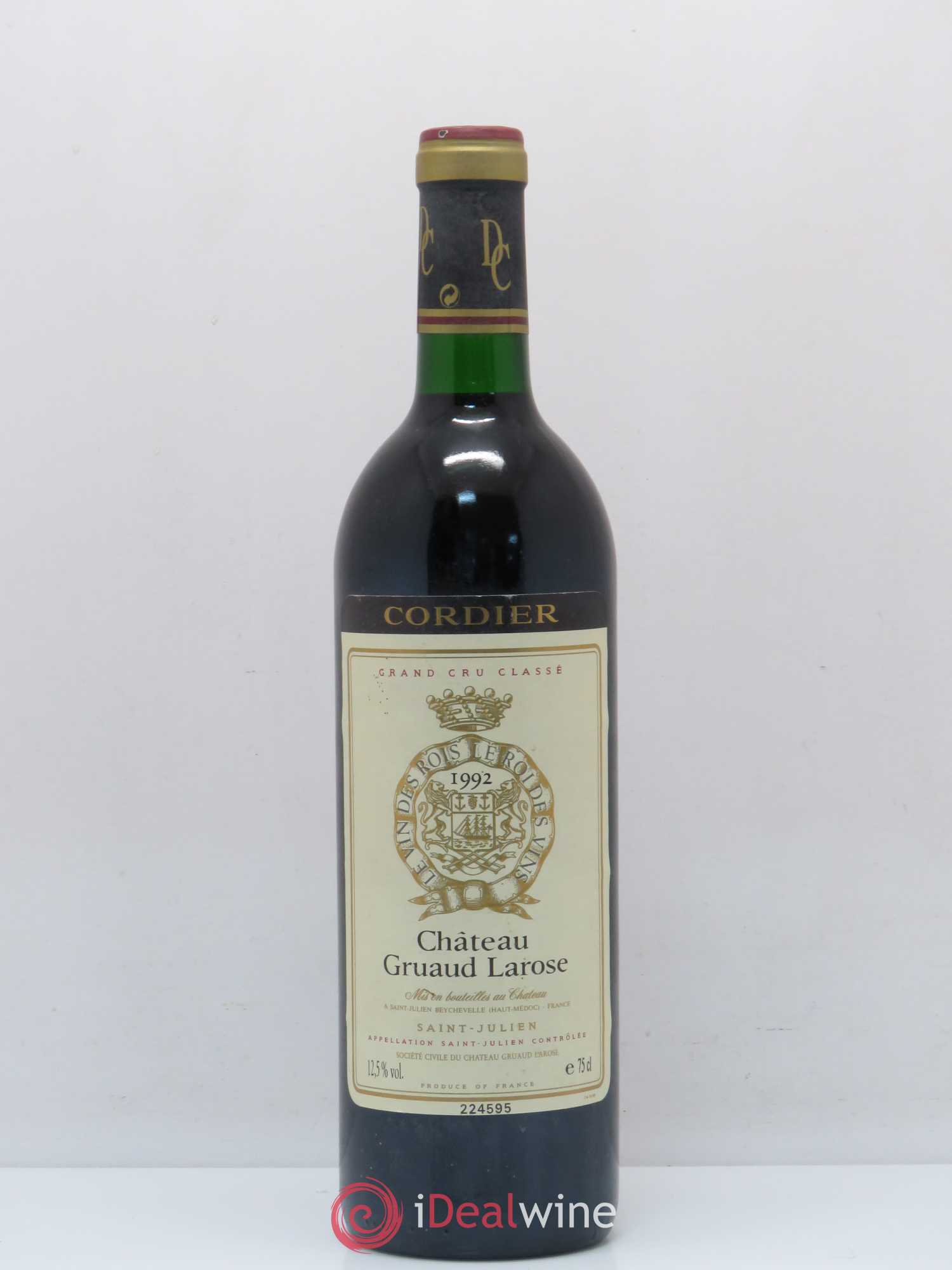 Château Gruaud Larose 2ème Grand Cru Classé 1992 - Lot de 1 bouteille - 0