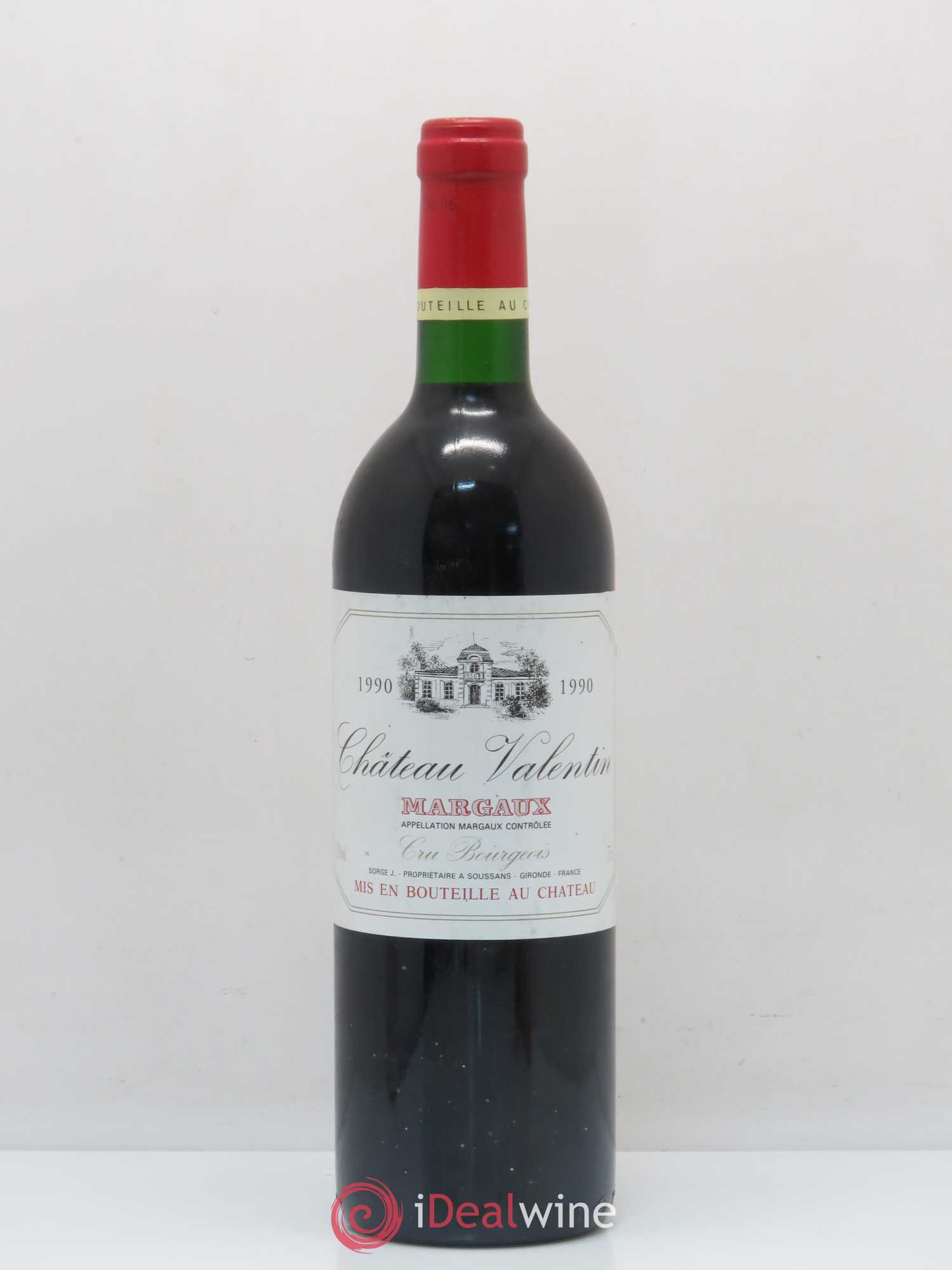 Bordeaux Château Valentin Margaux 1990 - Posten von 1 Flasche - 0