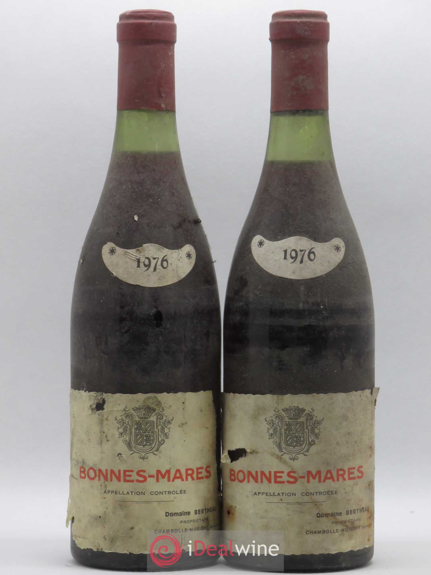Bonnes-Mares Grand Cru François Bertheau 1976 - Lot de 2 bouteilles - 0