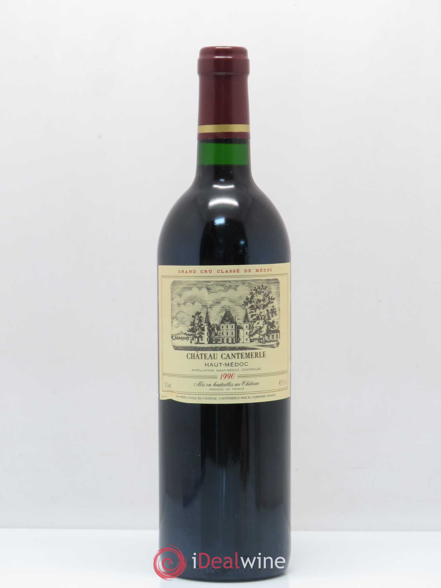 Château Cantemerle 5ème Grand Cru Classé 1990 - Lot de 1 bouteille - 0