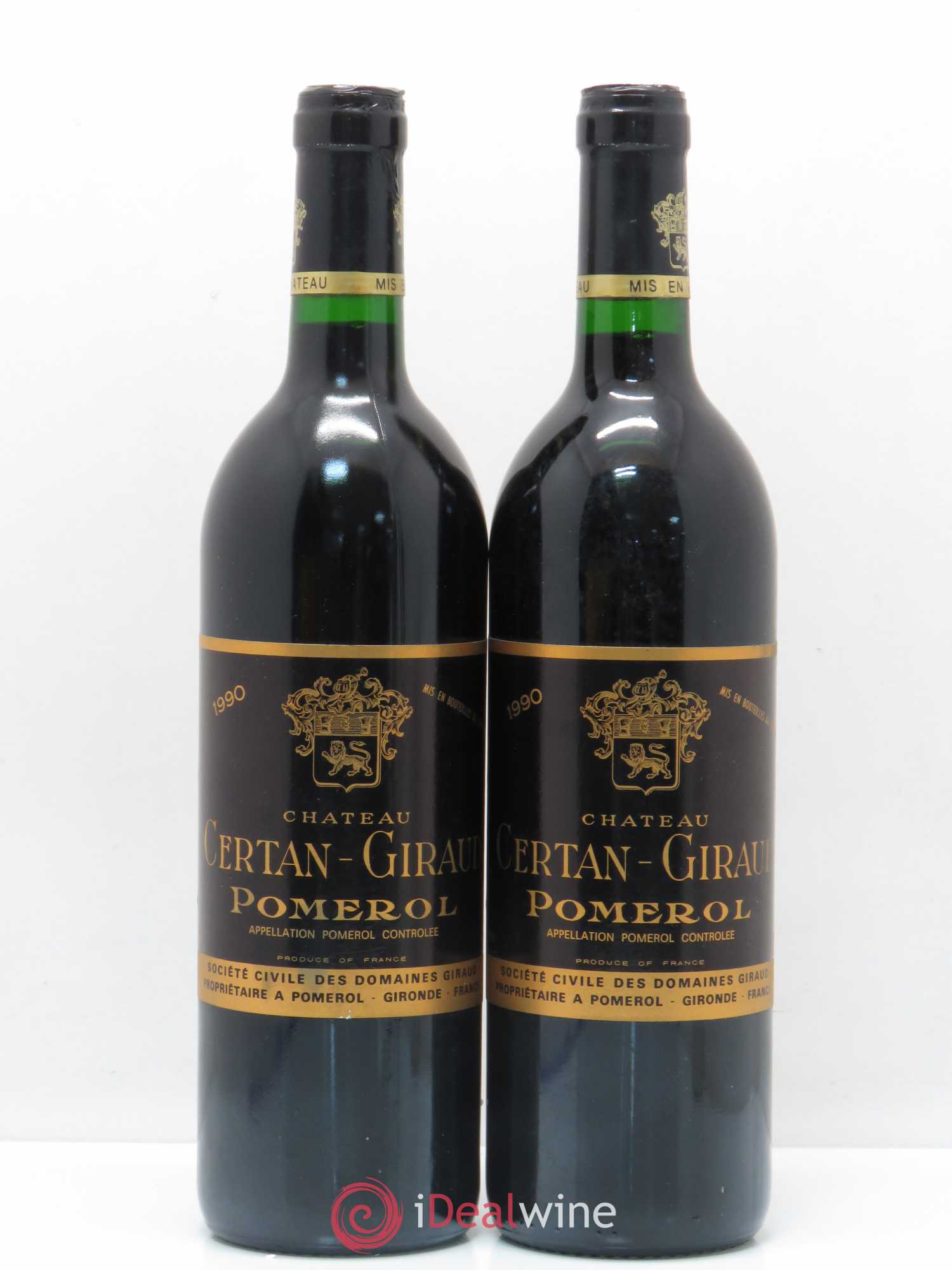 Château Certan Giraud 1990 - Lot de 2 bouteilles - 0