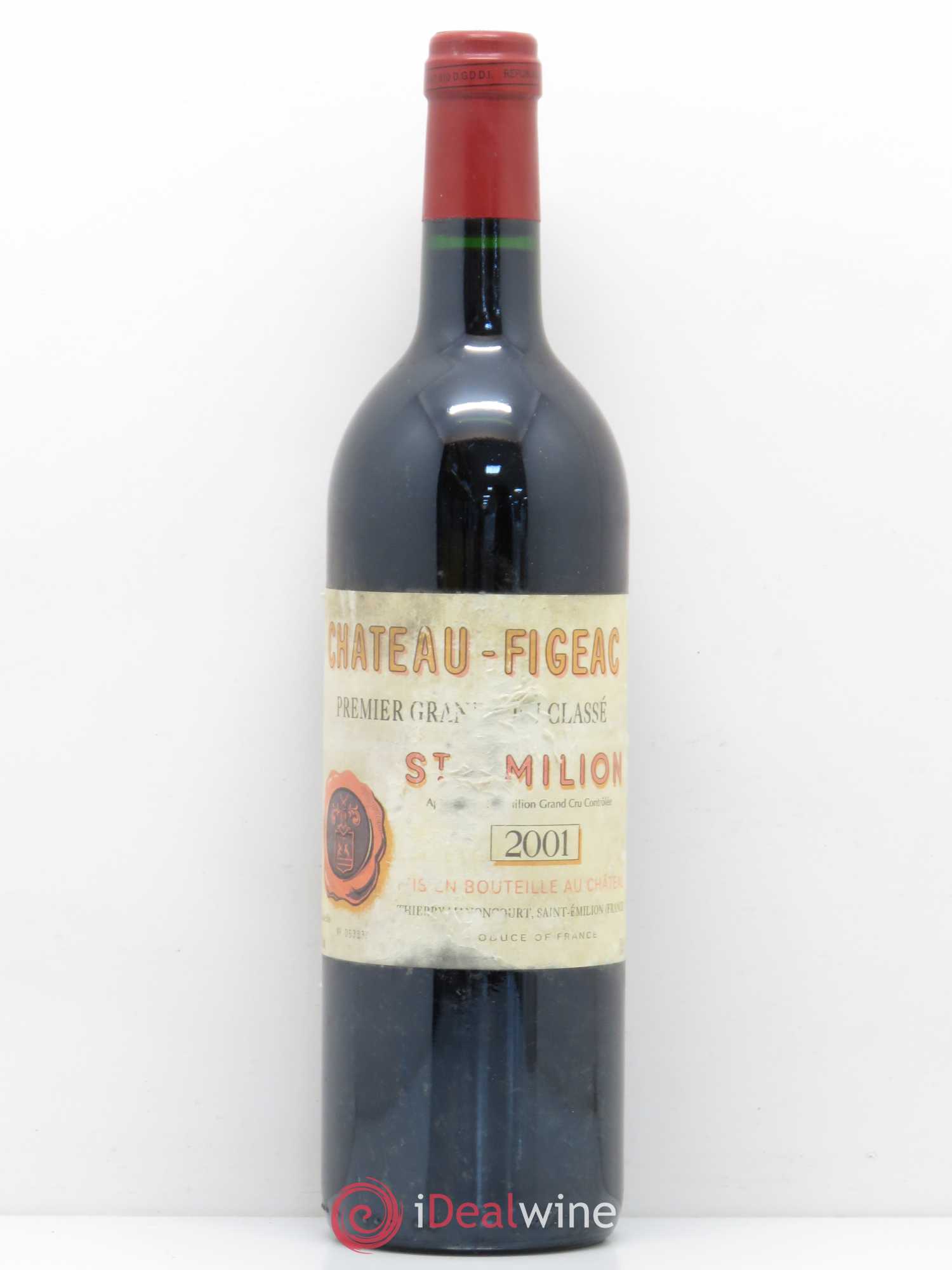 Château Figeac 1er Grand Cru Classé A 2001 - Lot de 1 bouteille - 0