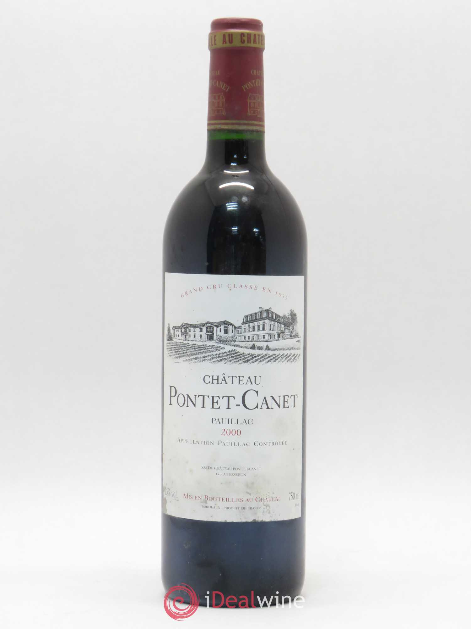 Château Pontet Canet 5ème Grand Cru Classé 2000 - Lot de 1 bouteille - 0