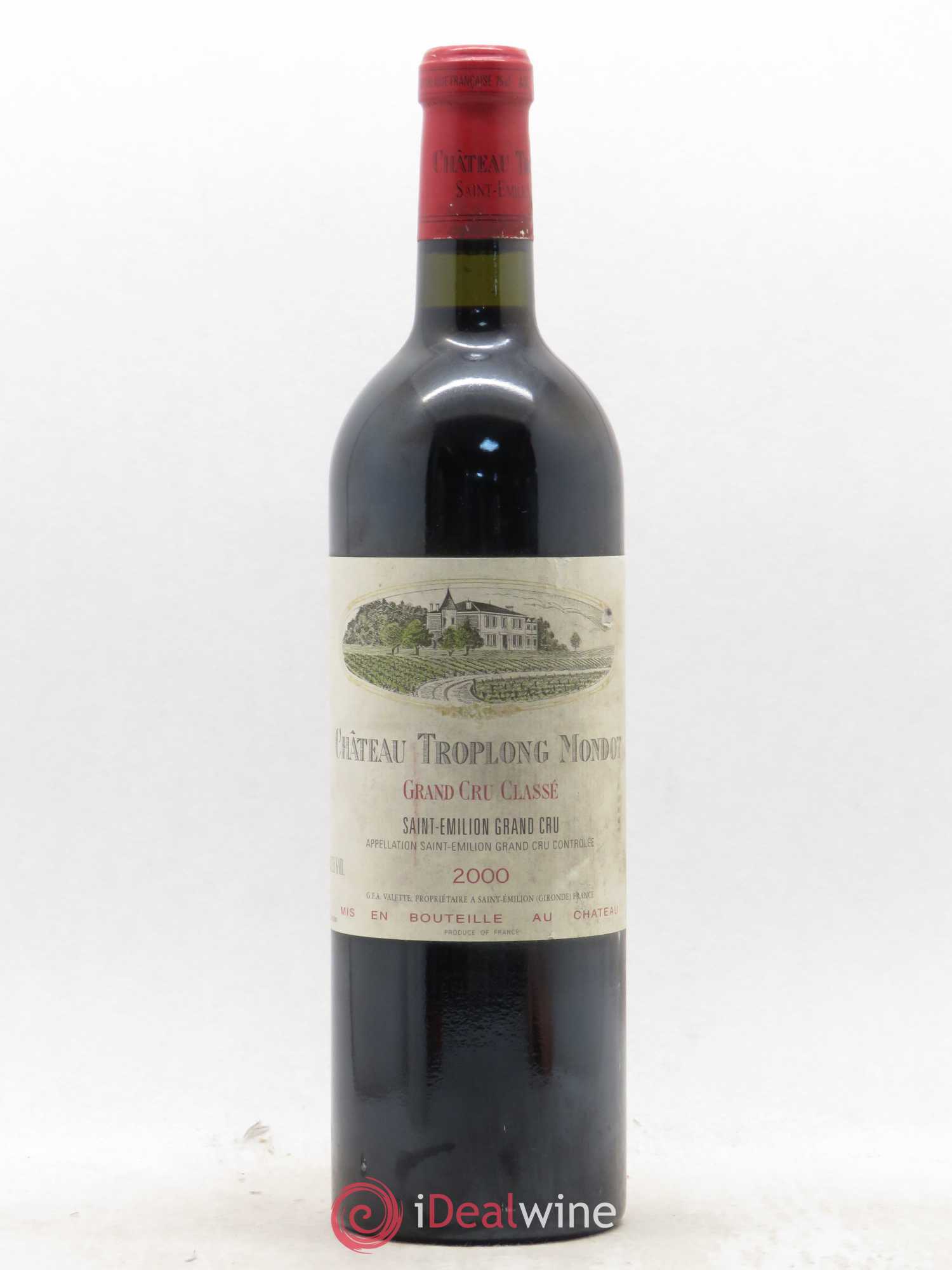 Château Troplong Mondot 1er Grand Cru Classé B 2000 - Lot de 1 bouteille - 0