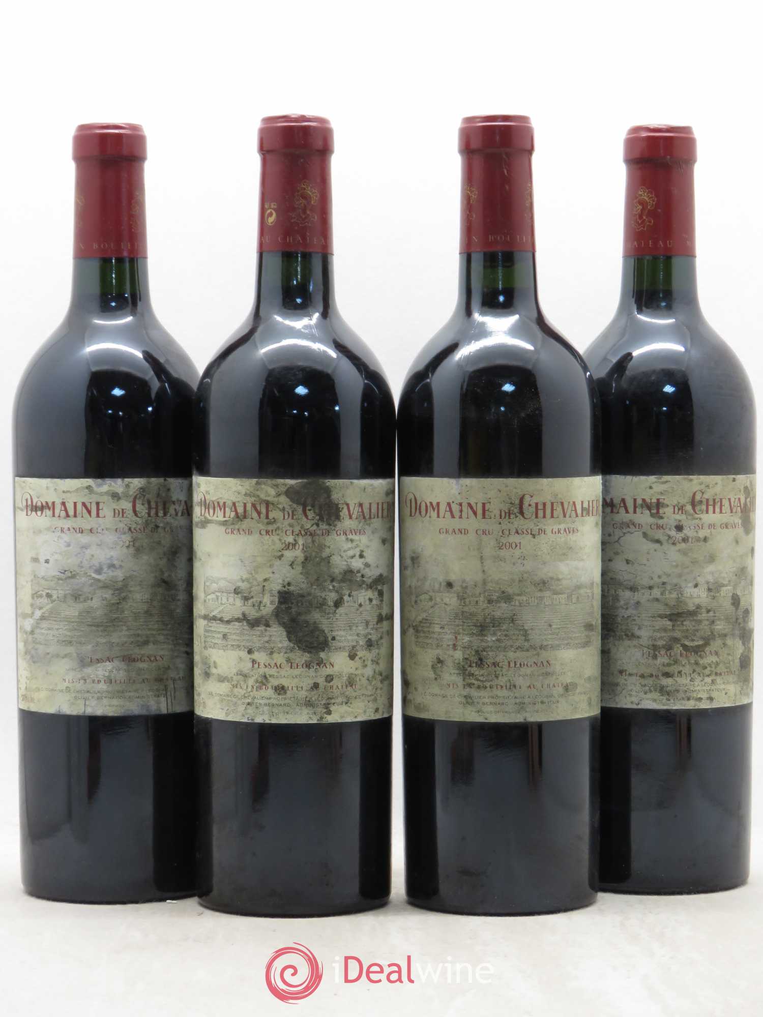 Domaine de Chevalier Cru Classé de Graves 2001 - Lot de 4 bouteilles - 0