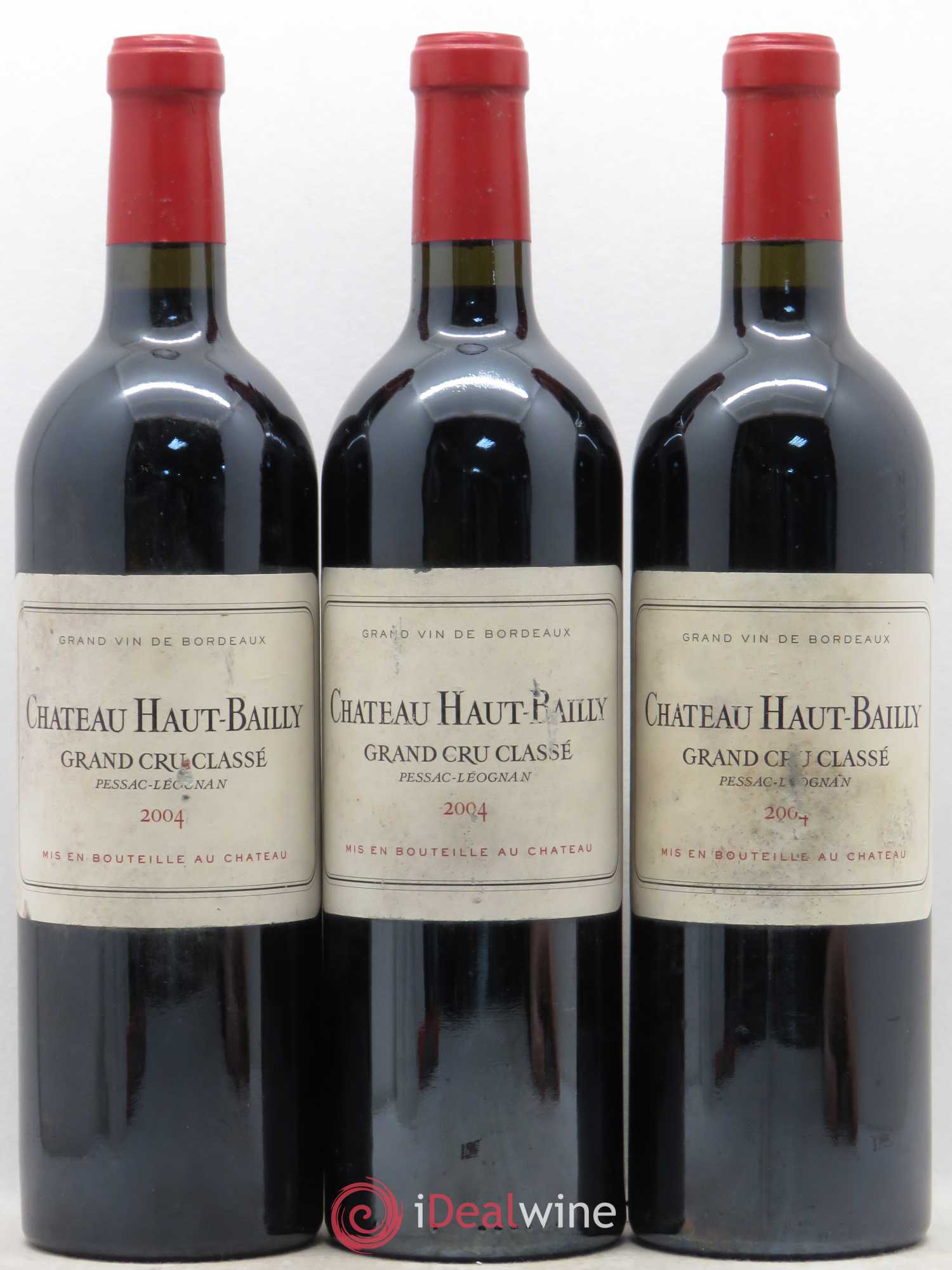 Château Haut-Bailly Cru Classé de Graves 2004 - Lot de 3 bouteilles - 0