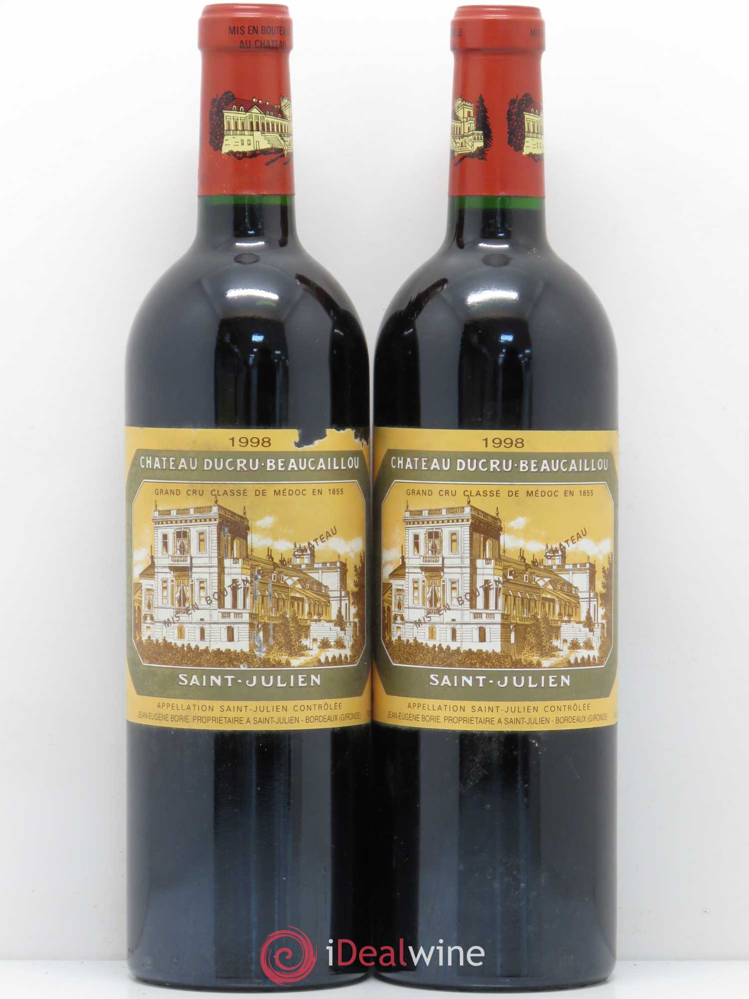 Château Ducru Beaucaillou 2ème Grand Cru Classé 1998 - Lot de 2 bouteilles - 0