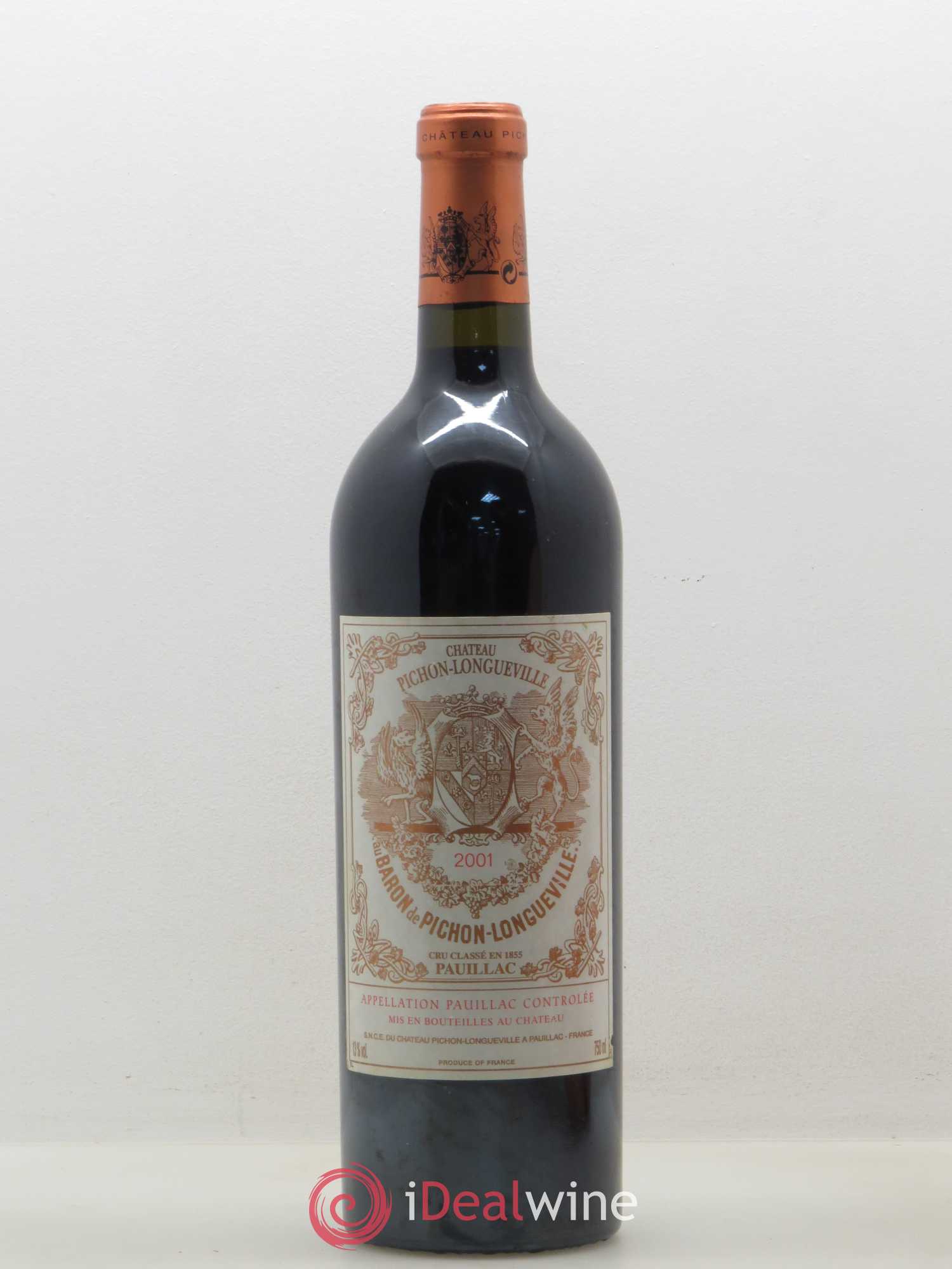 Pichon Longueville Baron 2ème Grand Cru Classé 2001 - Lot de 1 bouteille - 0