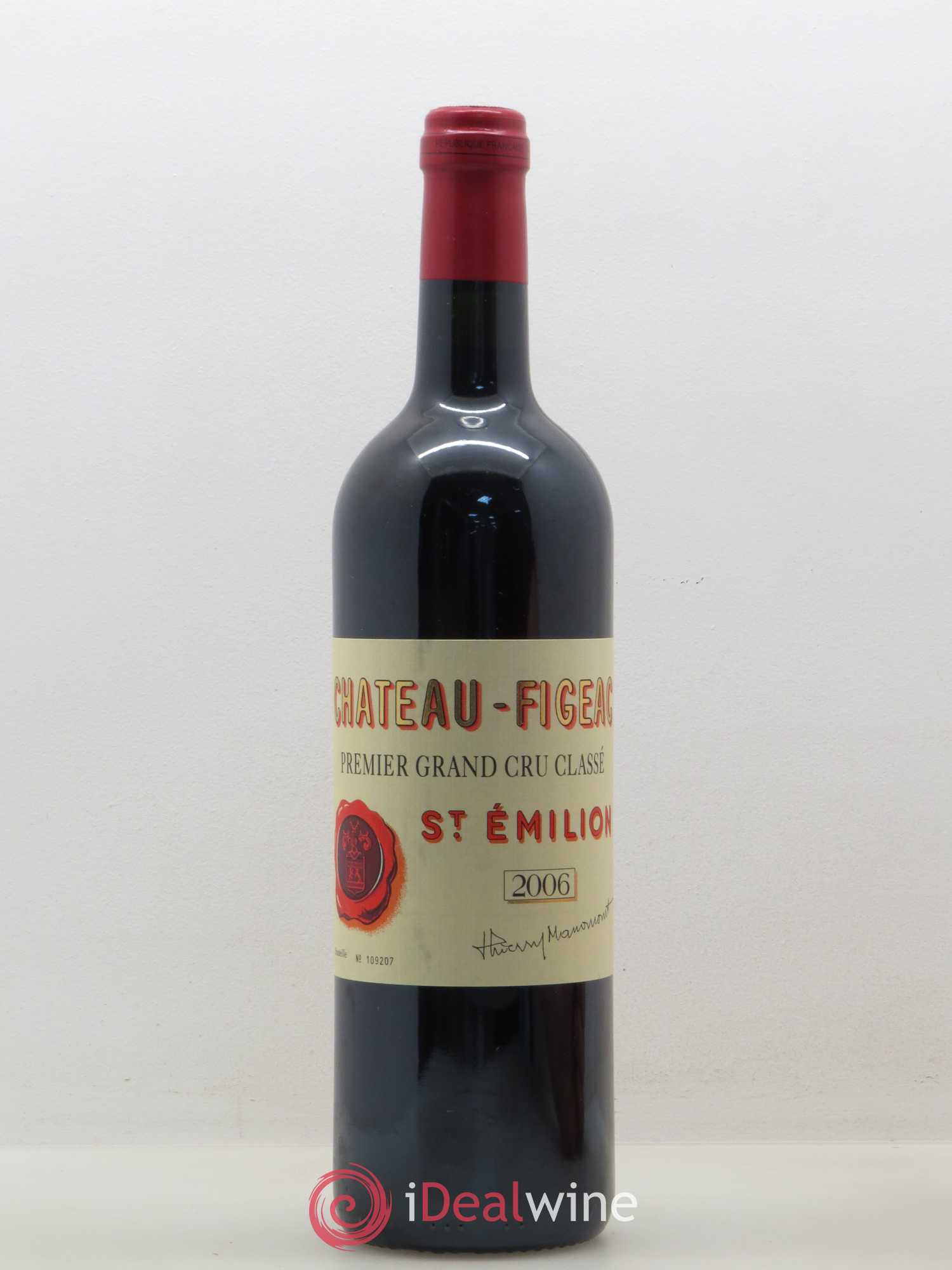 Château Figeac 1er Grand Cru Classé A 2006 - Lot de 1 bouteille - 0