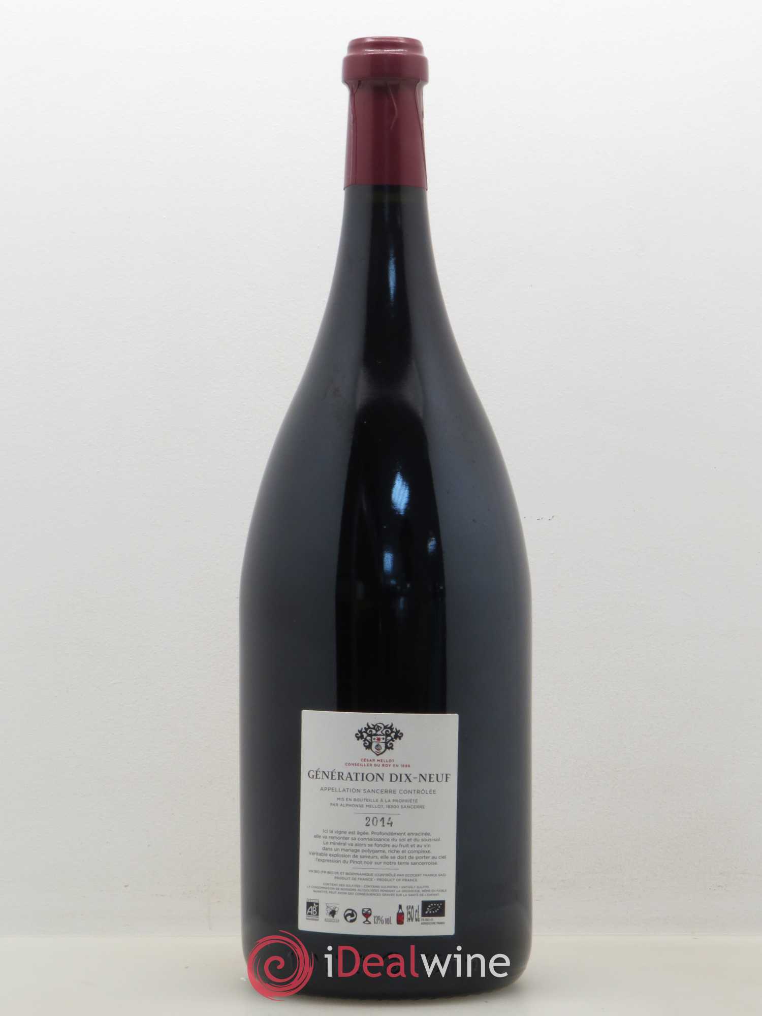 Sancerre Génération XIX Alphonse Mellot 2014 - Lot de 1 magnum - 1