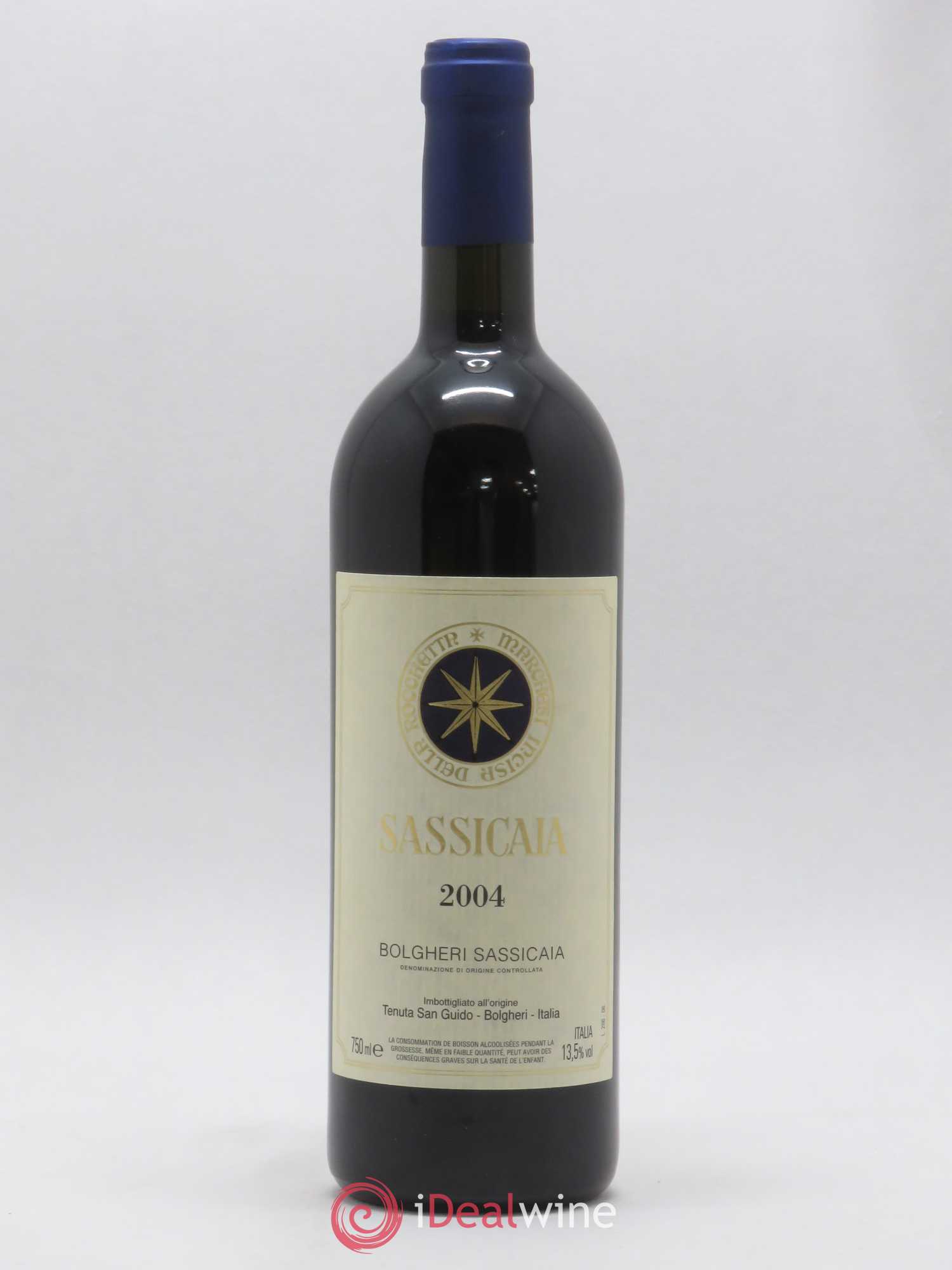 Bolgheri DOC Sassicaia Tenuta San Guido 2004 - Lot de 1 bouteille - 0