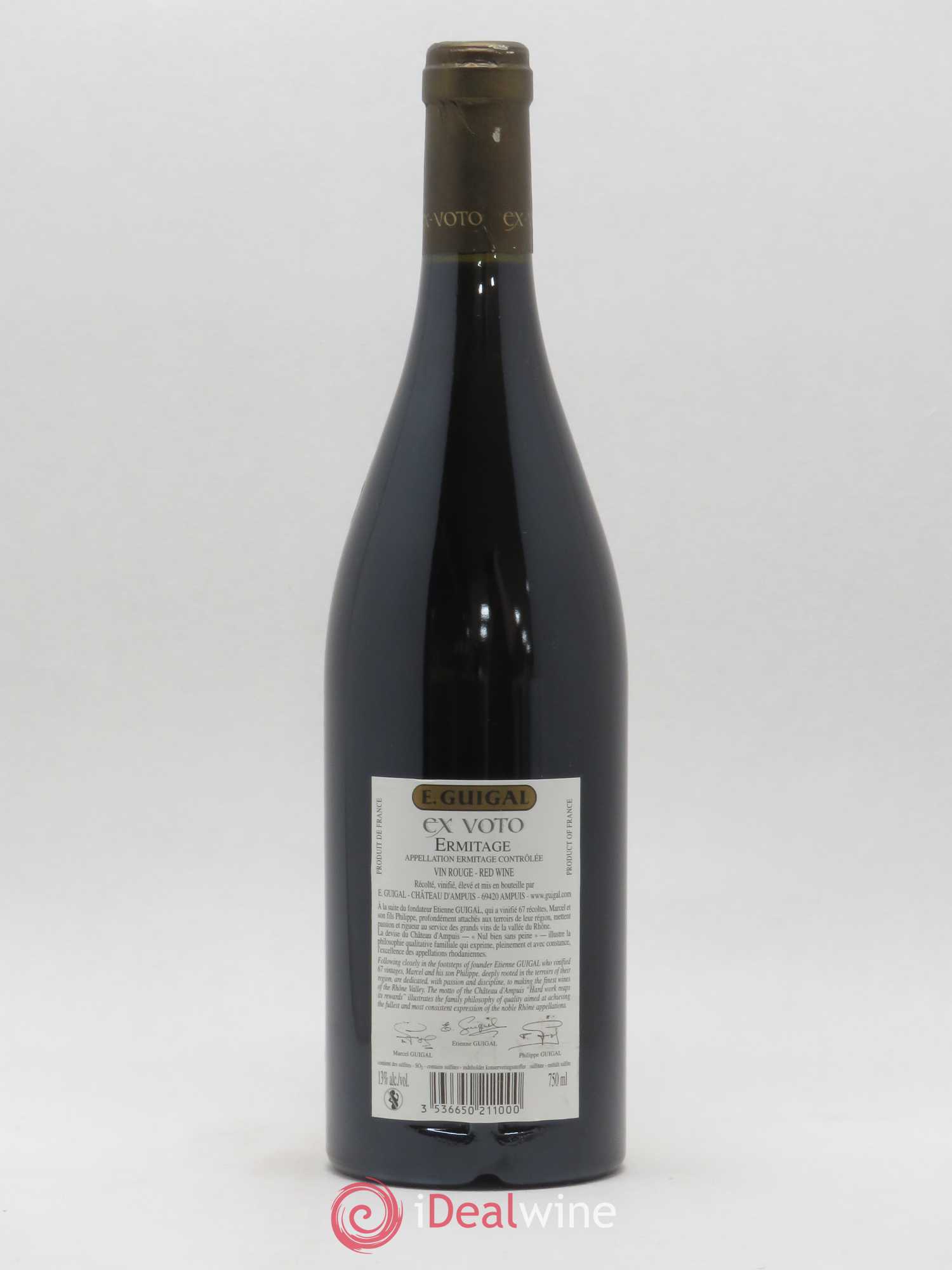 Ermitage Ex Voto Guigal 2007 - Lot de 1 bouteille - 1