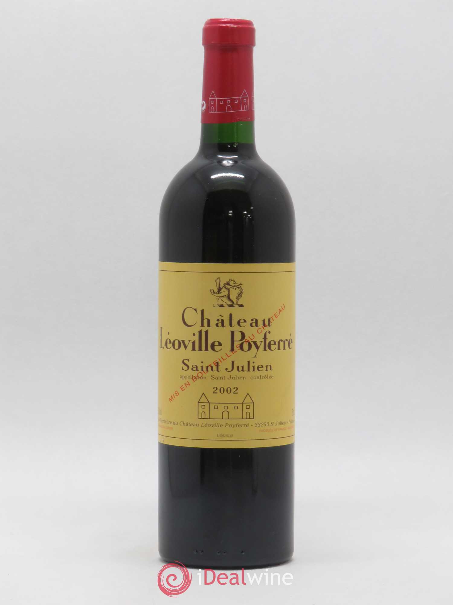 Château Léoville Poyferré 2ème Grand Cru Classé 2002 - Lot de 1 bouteille - 0