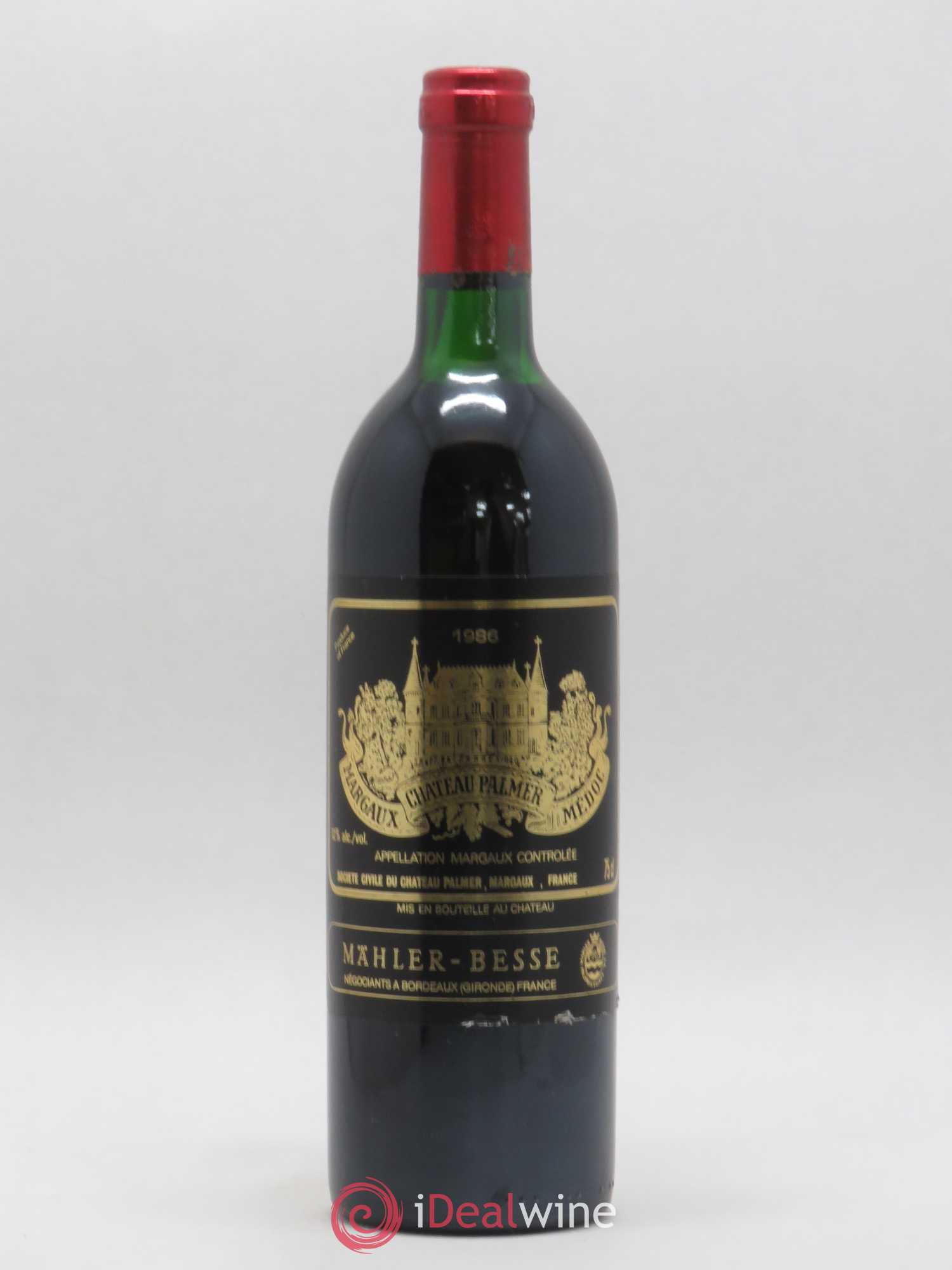 Château Palmer 3ème Grand Cru Classé 1986 - Lot de 1 bouteille - 0