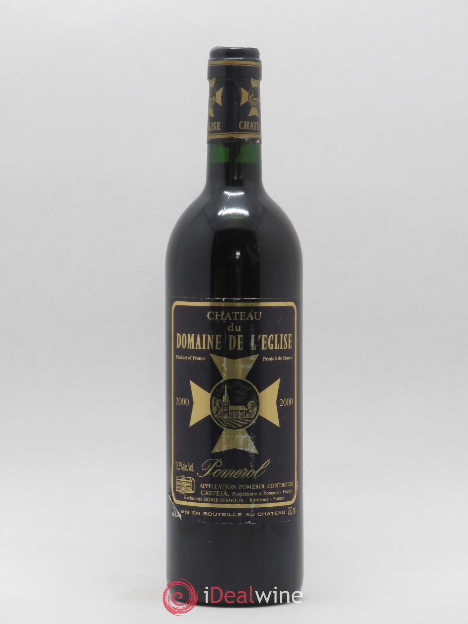 Château du Domaine de l'Église 2000 - Lot de 1 bouteille - 0