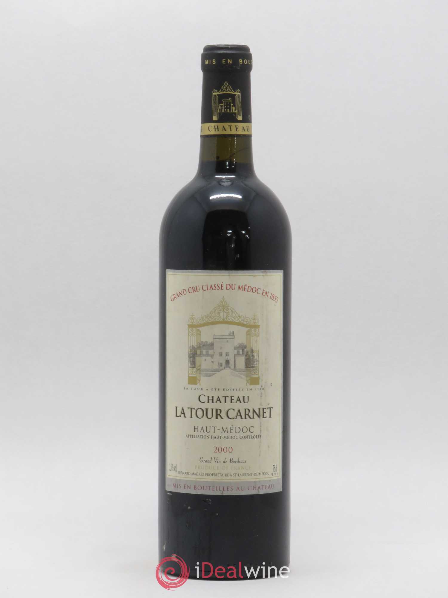 Château la Tour Carnet 4ème Grand Cru Classé 2000 - Lot de 1 bouteille - 0