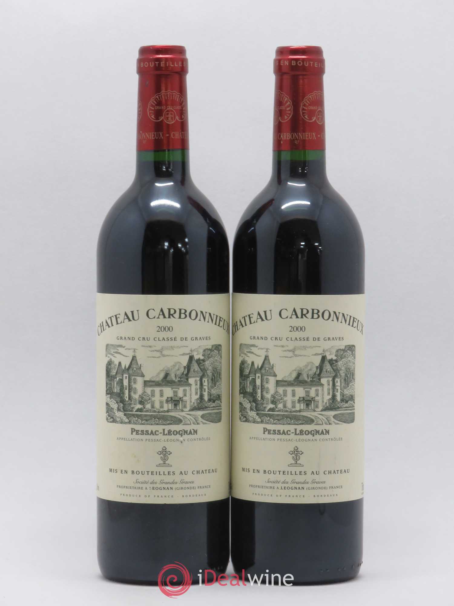 Château Carbonnieux Cru Classé de Graves 2000 - Lot de 2 bouteilles - 0