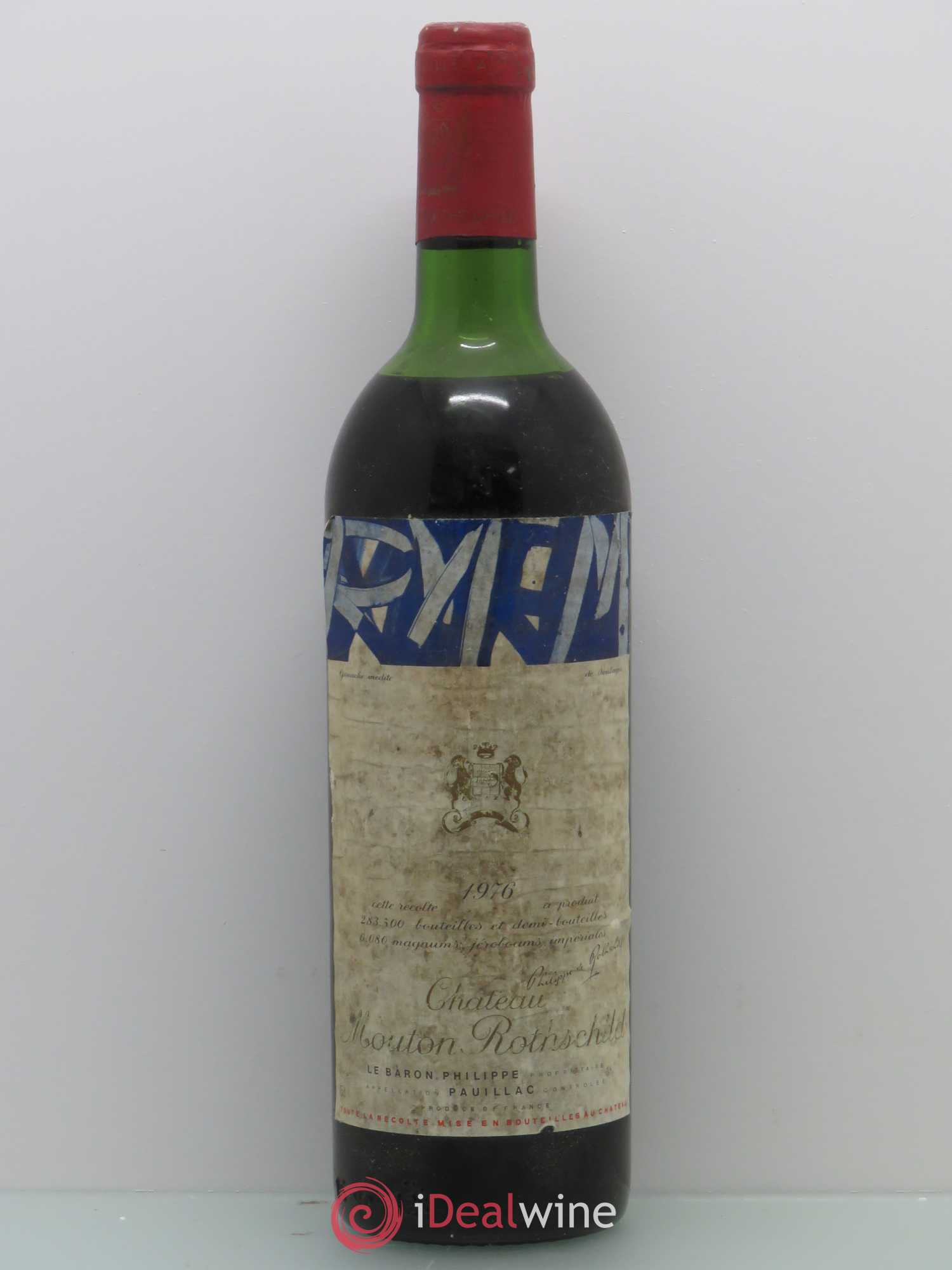 Château Mouton Rothschild 1er Grand Cru Classé (sans prix de réserve) 1976 - Lot de 1 bouteille - 0