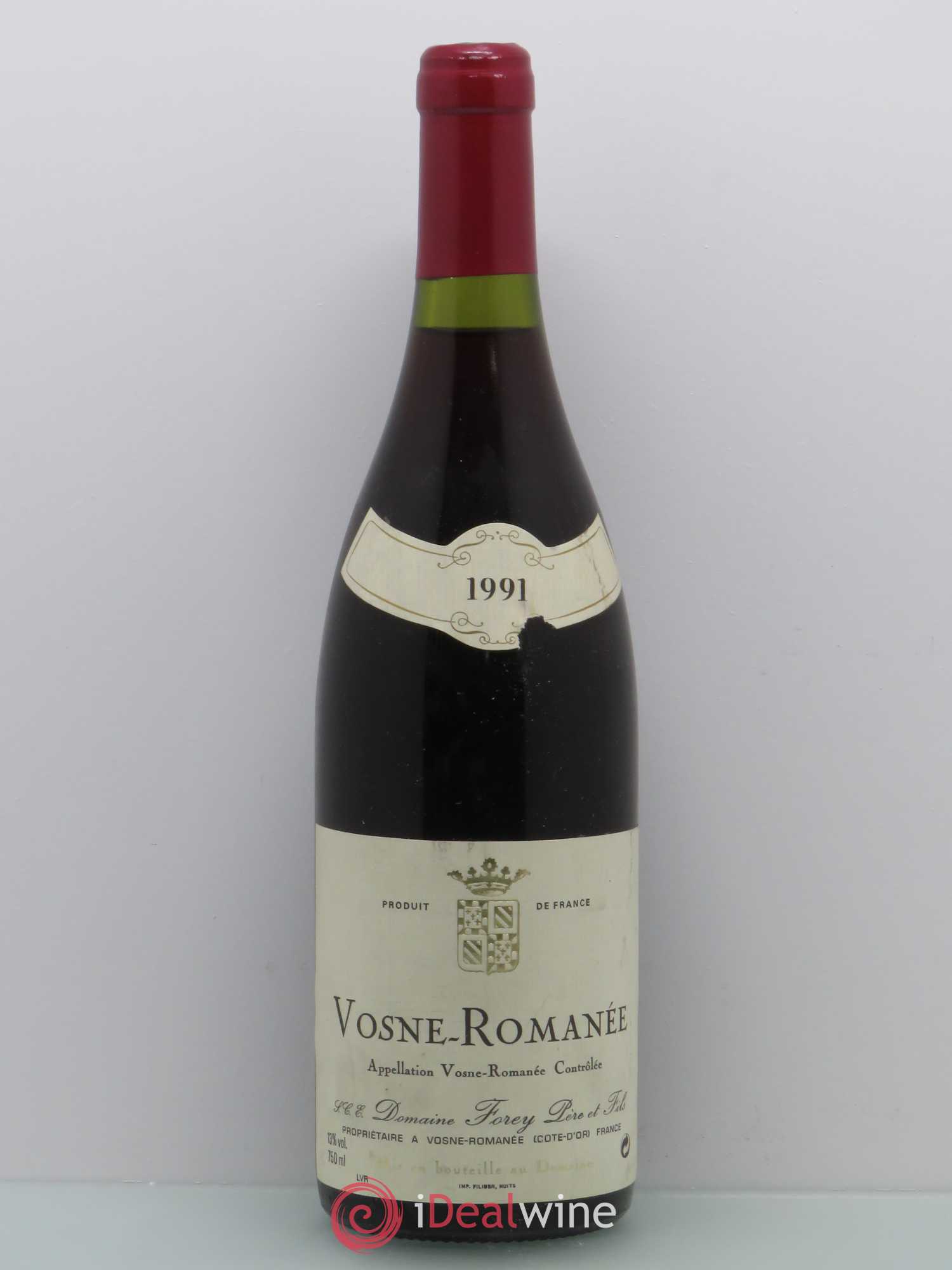 Vosne-Romanée Domaine Forey (sans prix de réserve) 1991 - Posten von 1 Flasche - 0