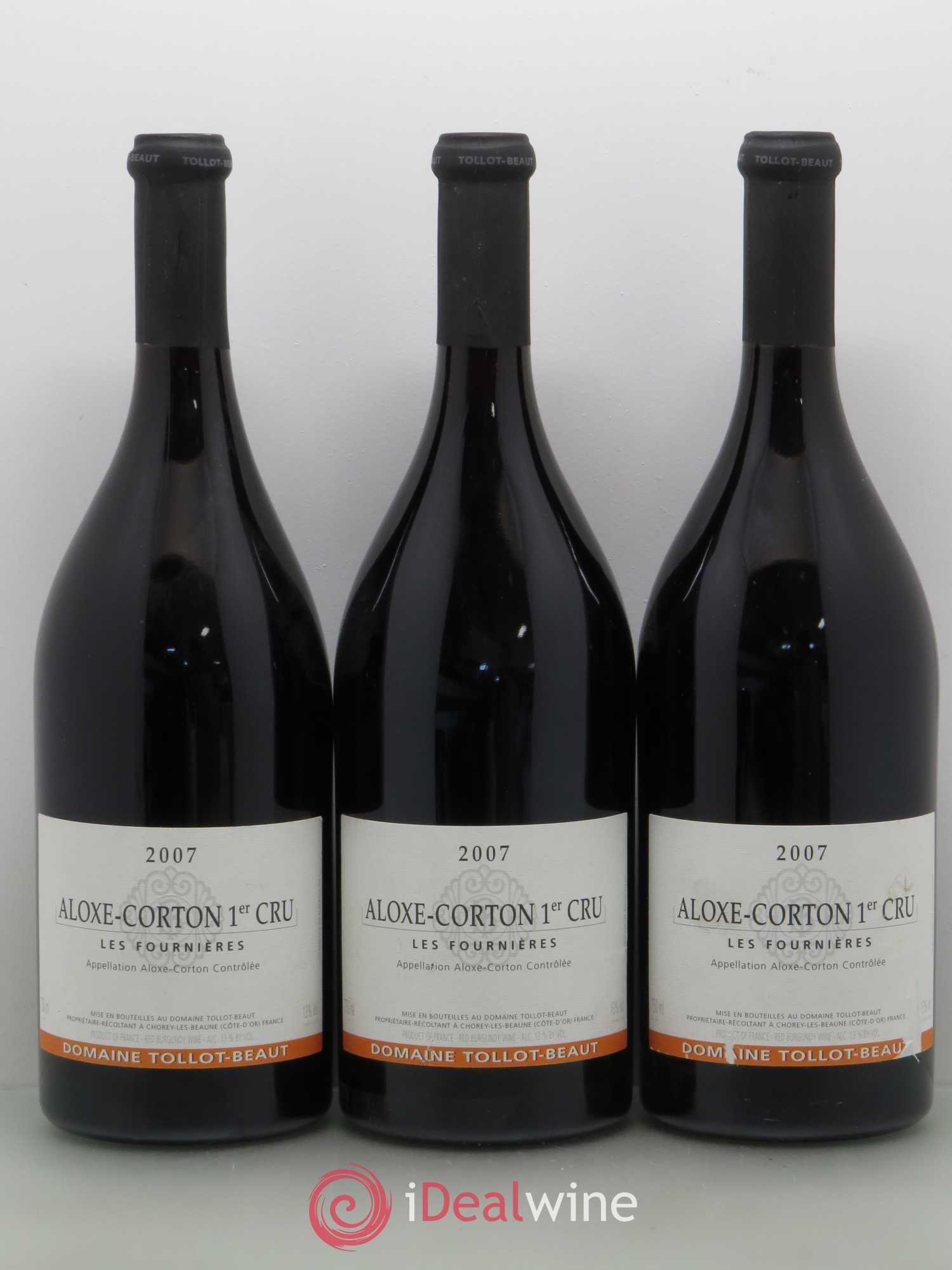 Aloxe-Corton 1er Cru Les Fournieres Tollot Beaut Et Fils (sans prix de réserve) 2007 - Posten von 3 Flaschen - 0