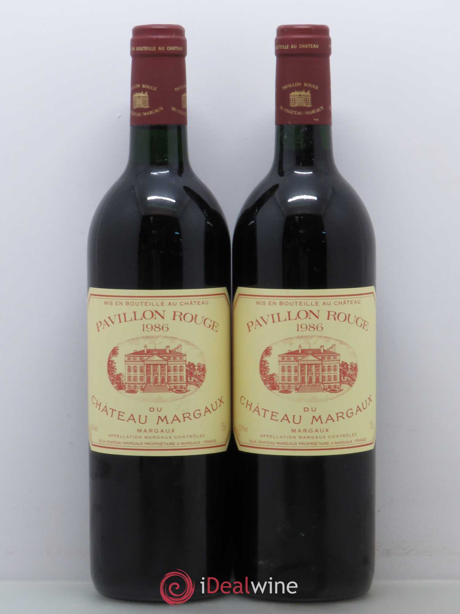 Pavillon Rouge du Château Margaux Second Vin (sans prix de réserve) 1986 - Lot de 2 bouteilles - 0