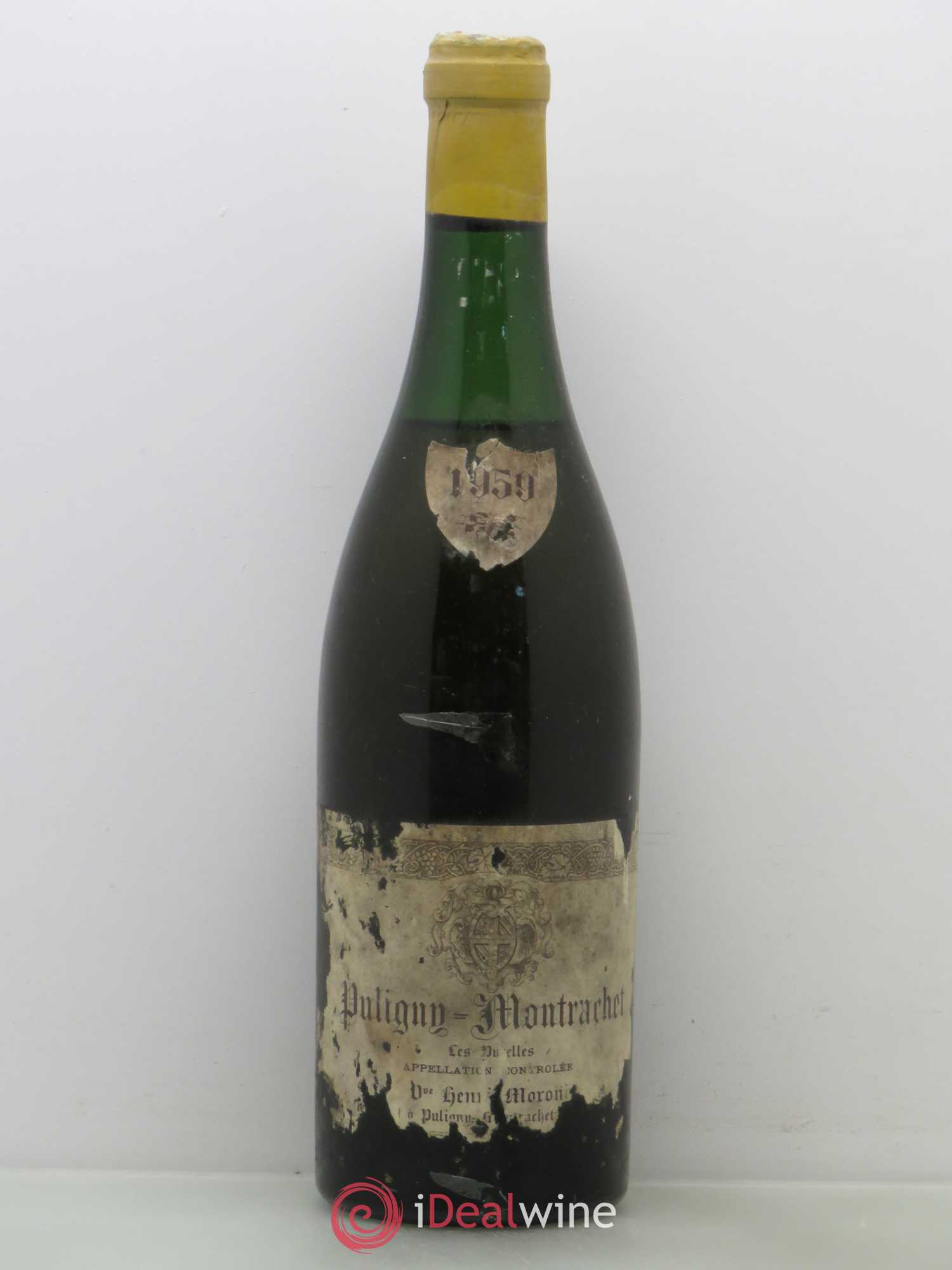 Puligny-Montrachet 1er Cru Les Pucelles - Henri Moroni (sans prix de réserve) 1959 - Posten von 1 Flasche - 0