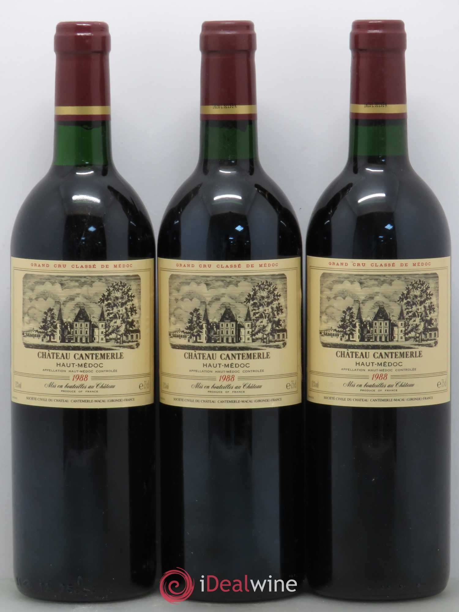 Château Cantemerle 5ème Grand Cru Classé (sans prix de réserve) 1988 - Lot de 6 bouteilles - 2
