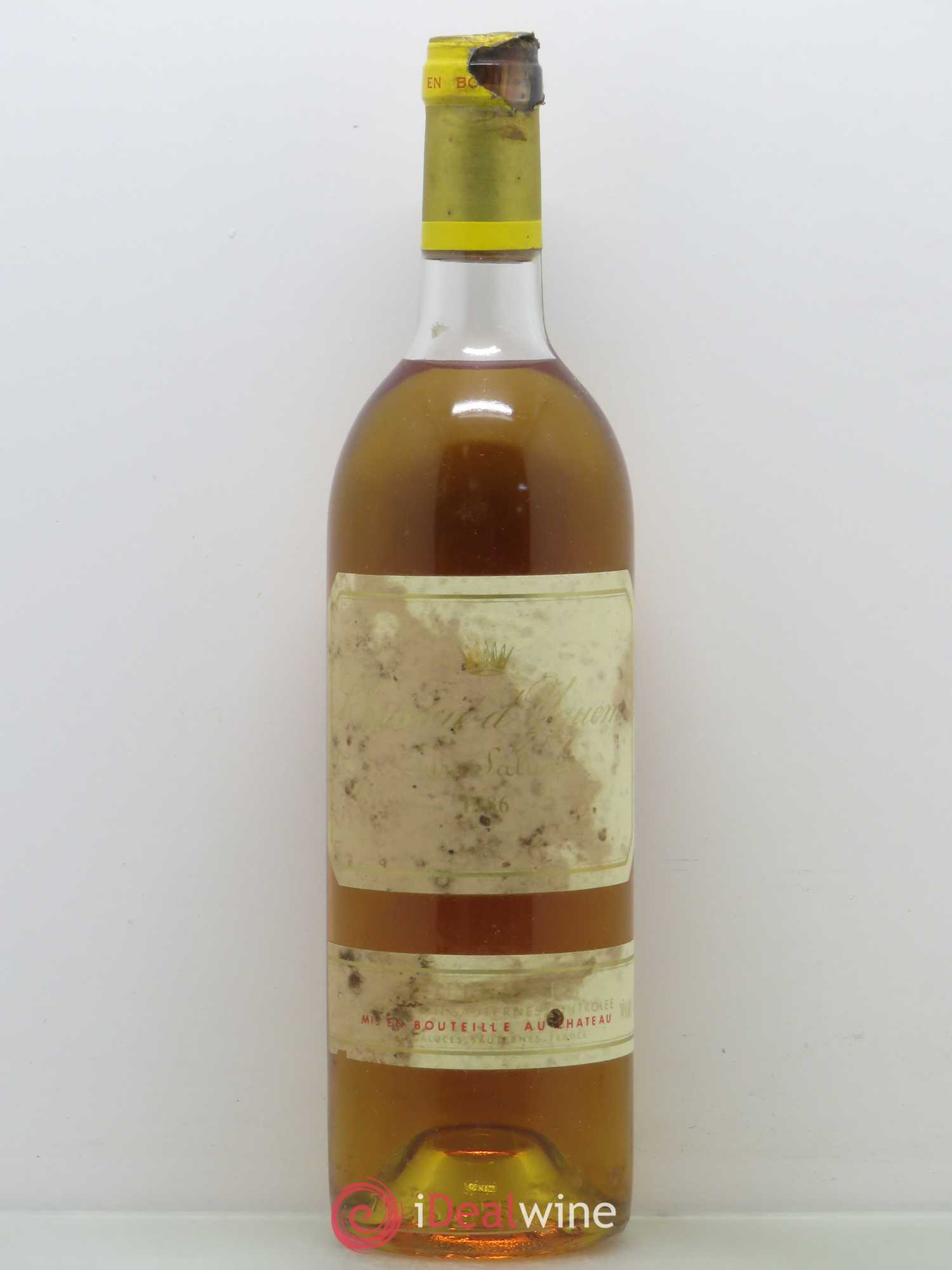 Château d' Yquem 1er Cru Classé Supérieur (senza prezzo di riserva) 1986 - Lotto di 1 bottiglia - 0