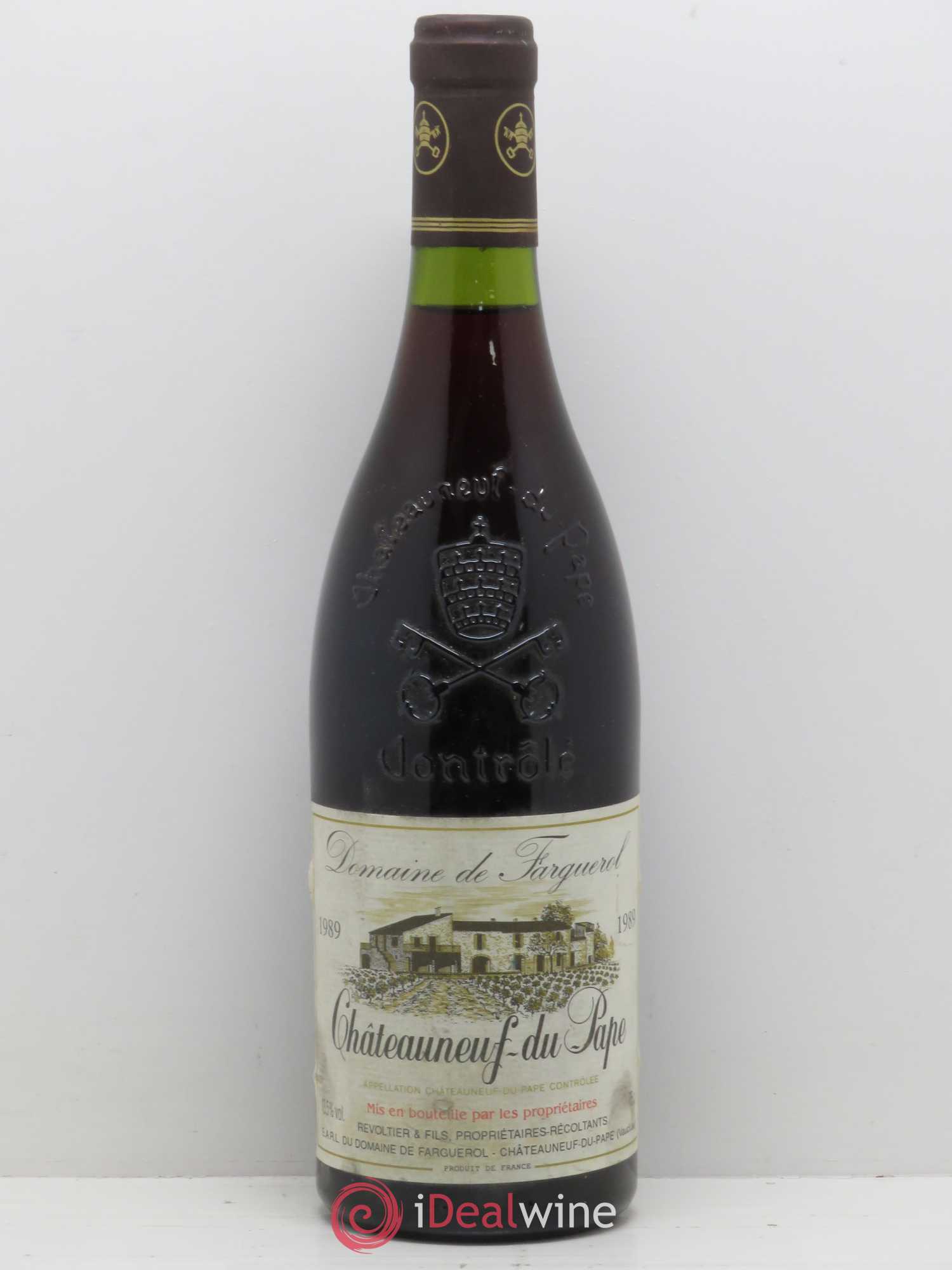 Châteauneuf-du-Pape Domaine De Farguerol (sans prix de réserve) 1989 - Posten von 1 Flasche - 0