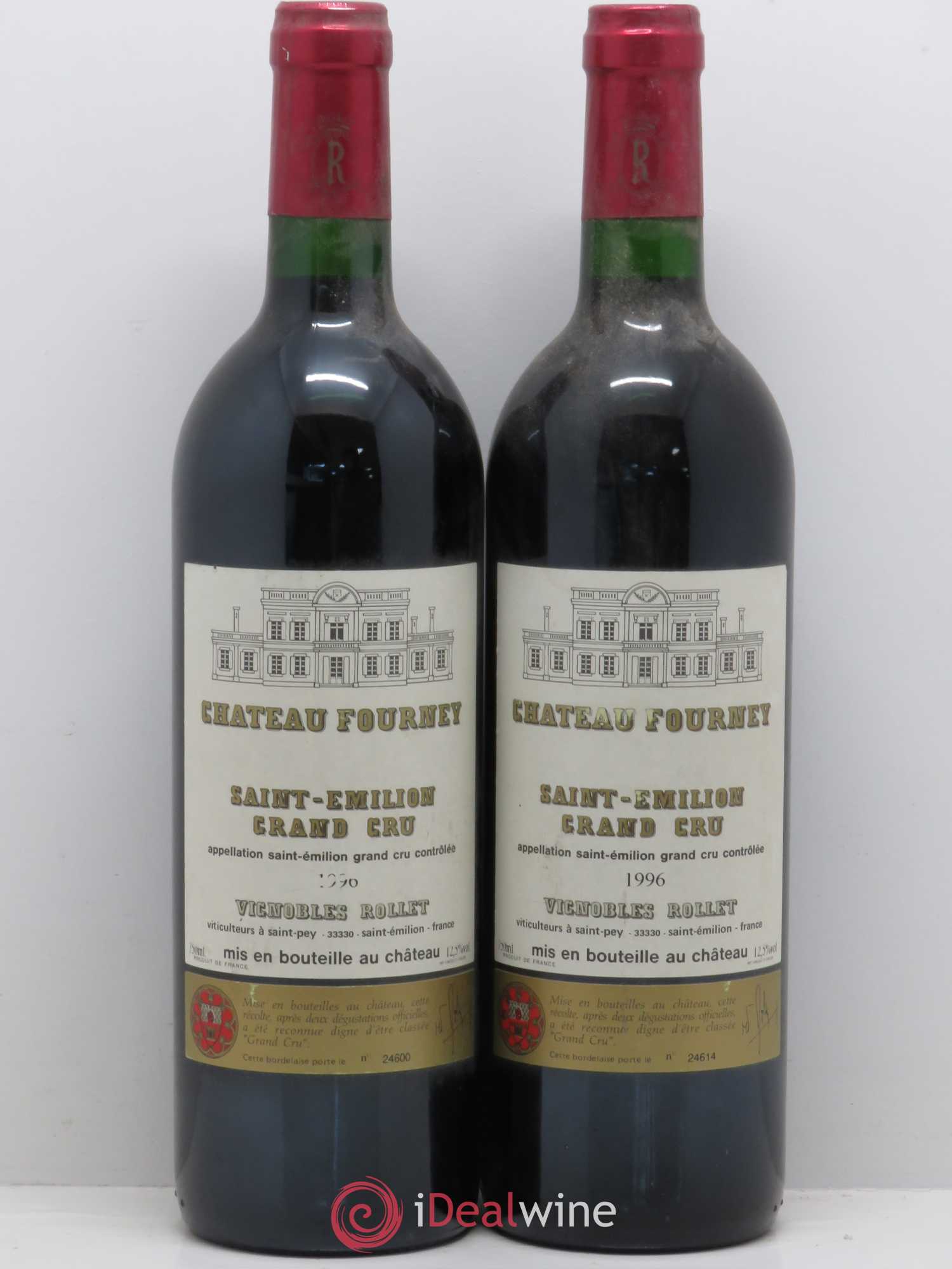 Saint-Émilion Fourney Saint Emilion Grand Cru (sans prix de réserve) 1996 - Posten von 2 Flaschen - 0