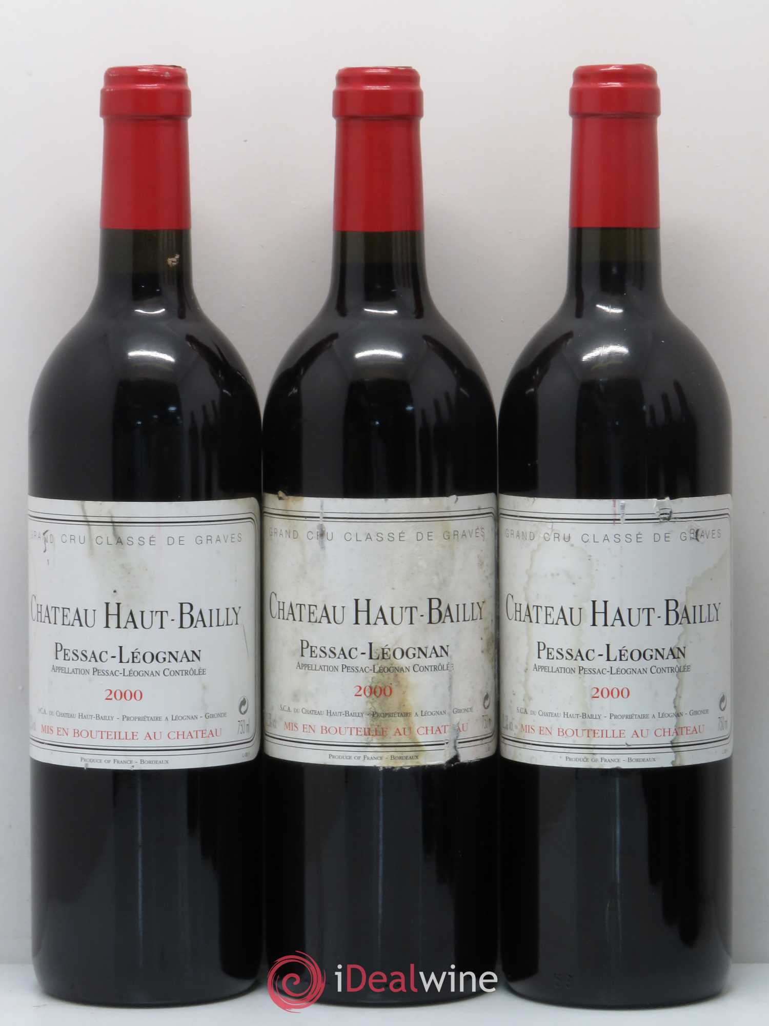 Château Haut-Bailly Cru Classé de Graves (sans prix de réserve) 2000 - Lot de 6 bouteilles - 2