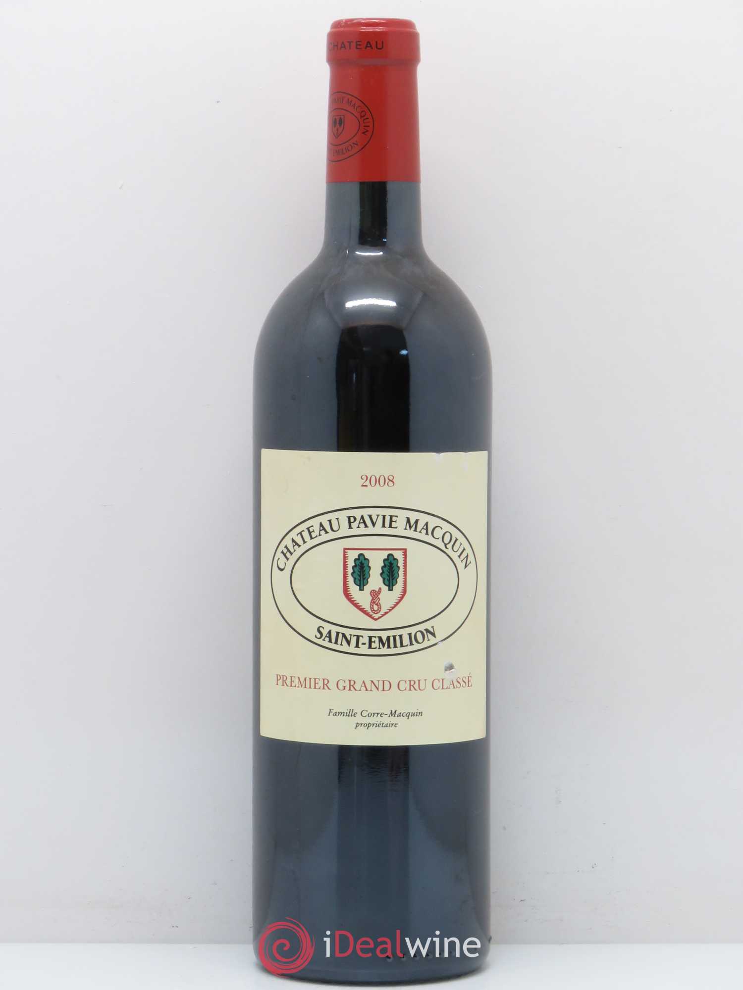 Château Pavie Macquin 1er Grand Cru Classé B (sans prix de réserve) 2008 - Lot de 1 bouteille - 0