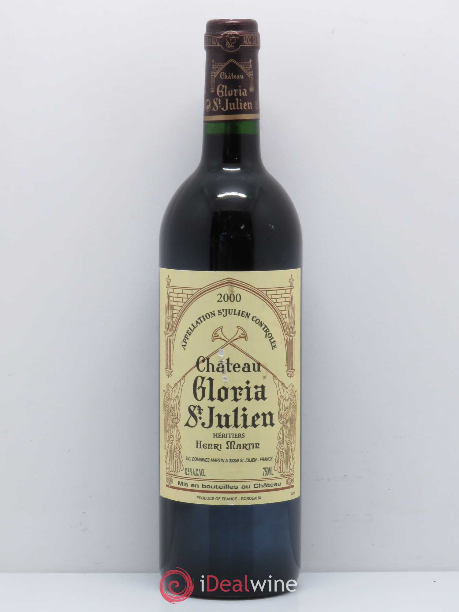 Château Gloria (sans prix de réserve) 2000 - Lot de 1 bouteille - 0