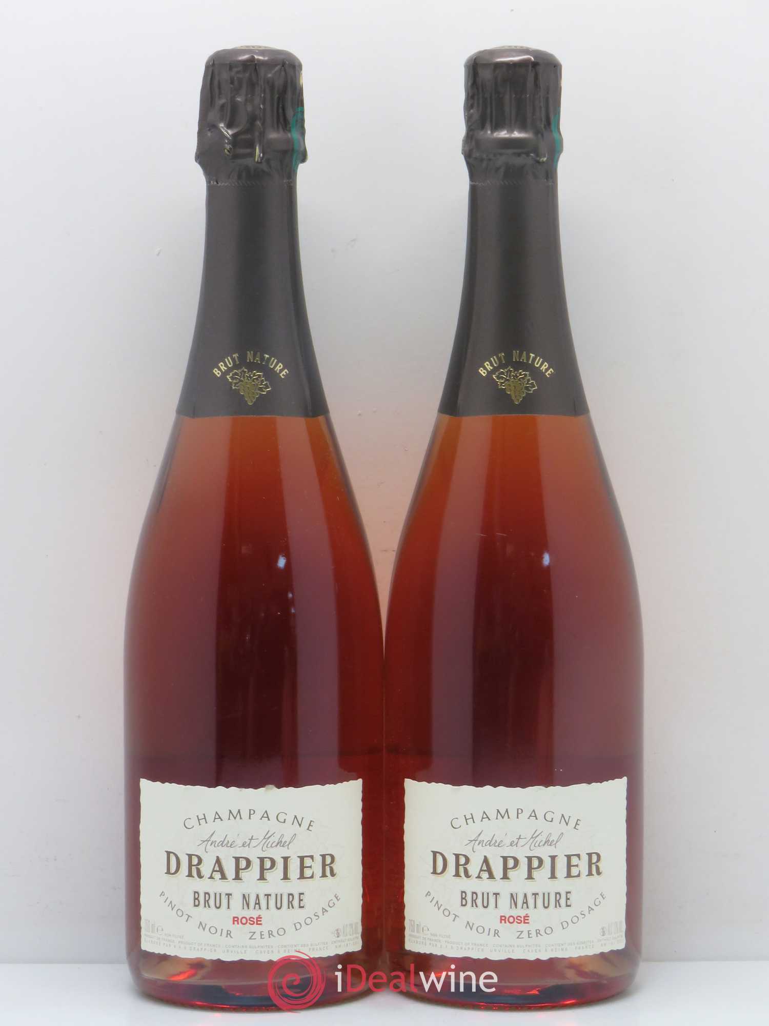 Champagne - Brut Nature Drappier (sans prix de réserve) - Posten von 2 Flaschen - 0
