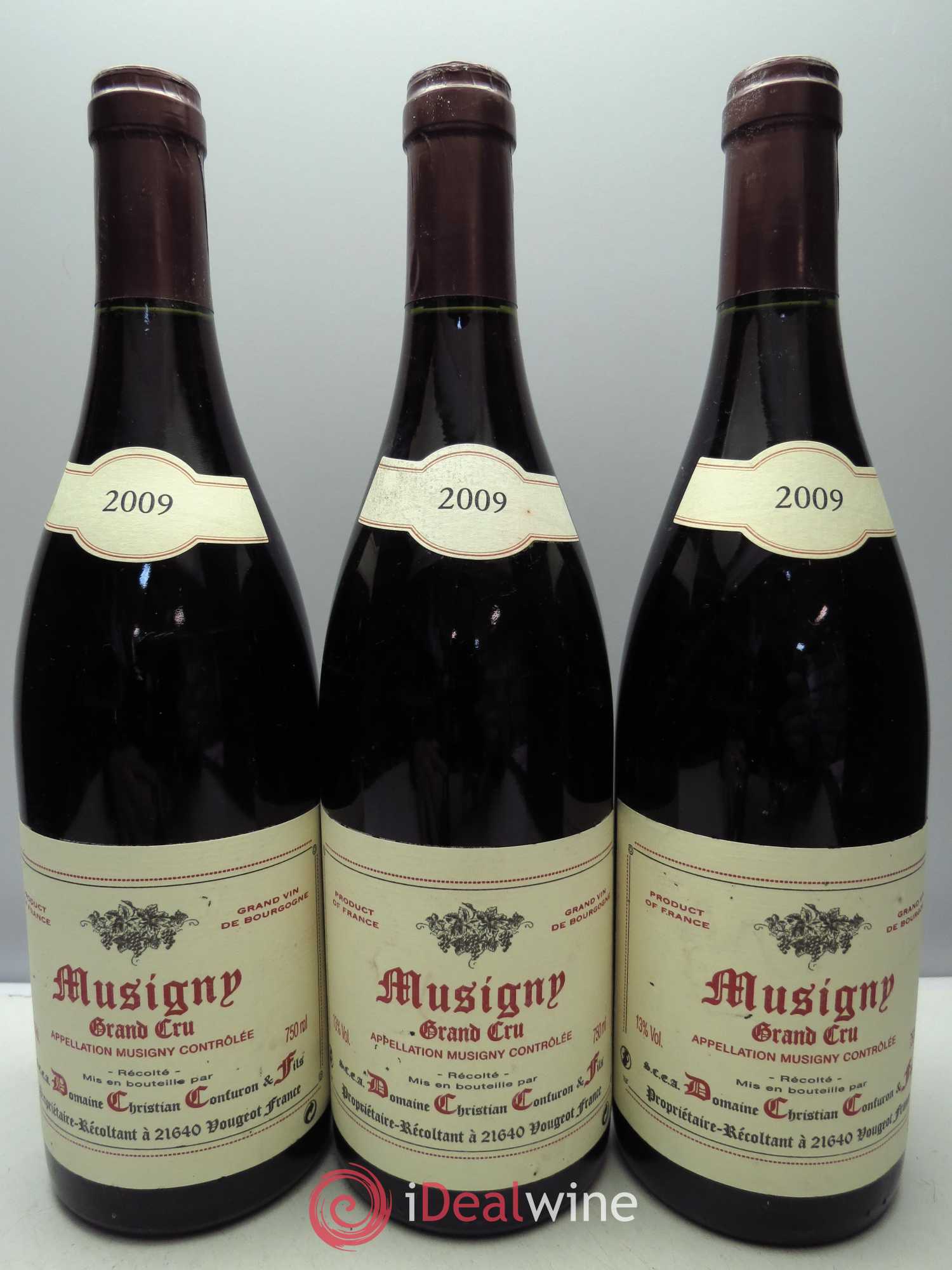Musigny Grand Cru C.Confuron (sans prix de réserve) 2009 - Posten von 3 Flaschen - 0