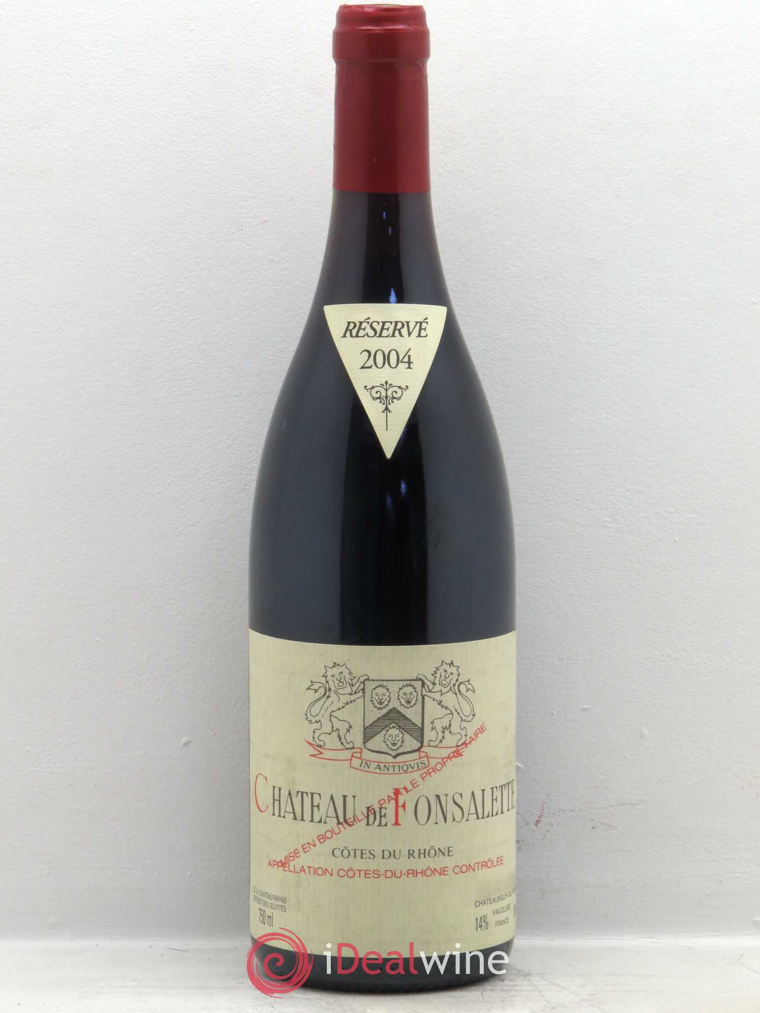 Côtes-du-Rhône Château de Fonsalette Emmanuel Reynaud (sans prix de réserve) 2004 - Lot de 1 bouteille - 0