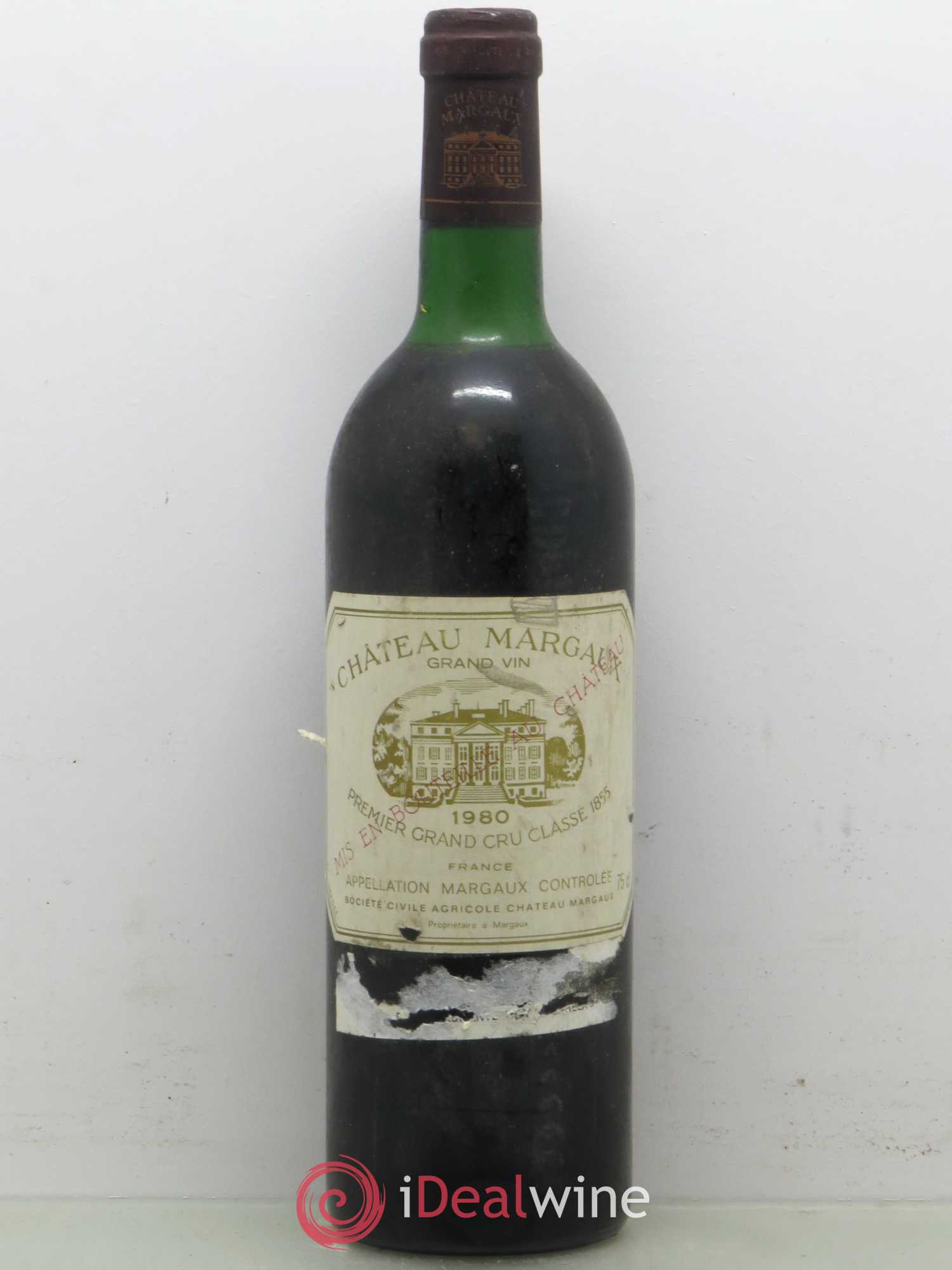 Château Margaux 1er Grand Cru Classé (sans prix de réserve) 1980 - Lot de 1 bouteille - 0