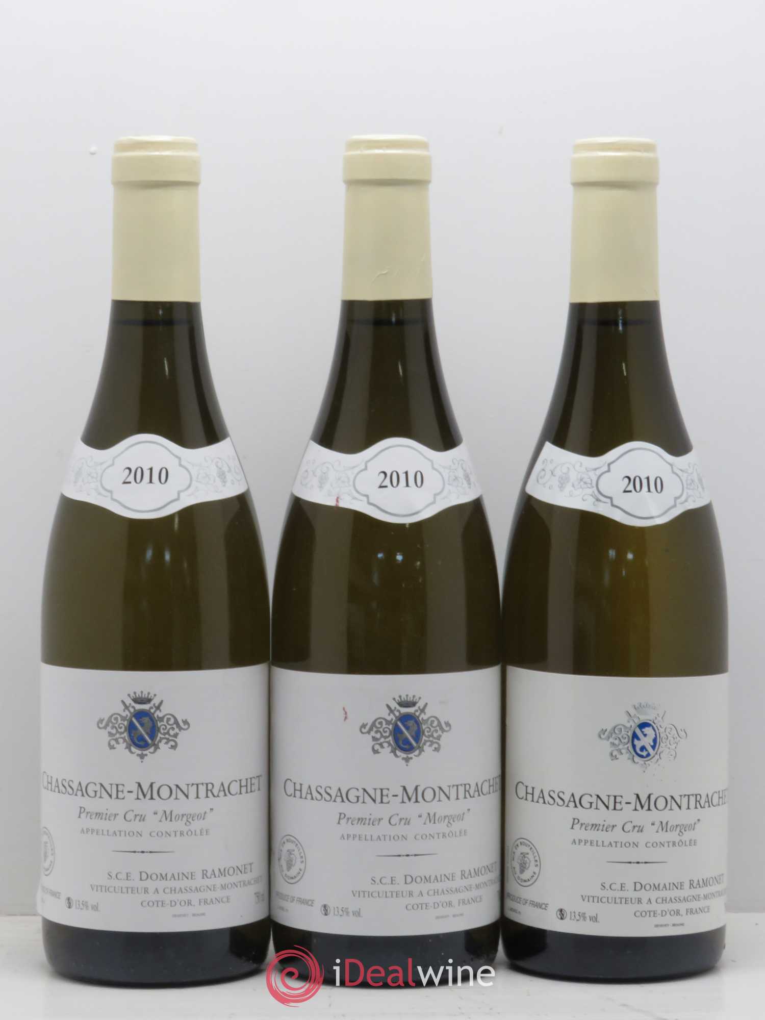 Chassagne-Montrachet 1er Cru Morgeot Ramonet (Domaine) 2010 - Lot de 3 bouteilles - 0