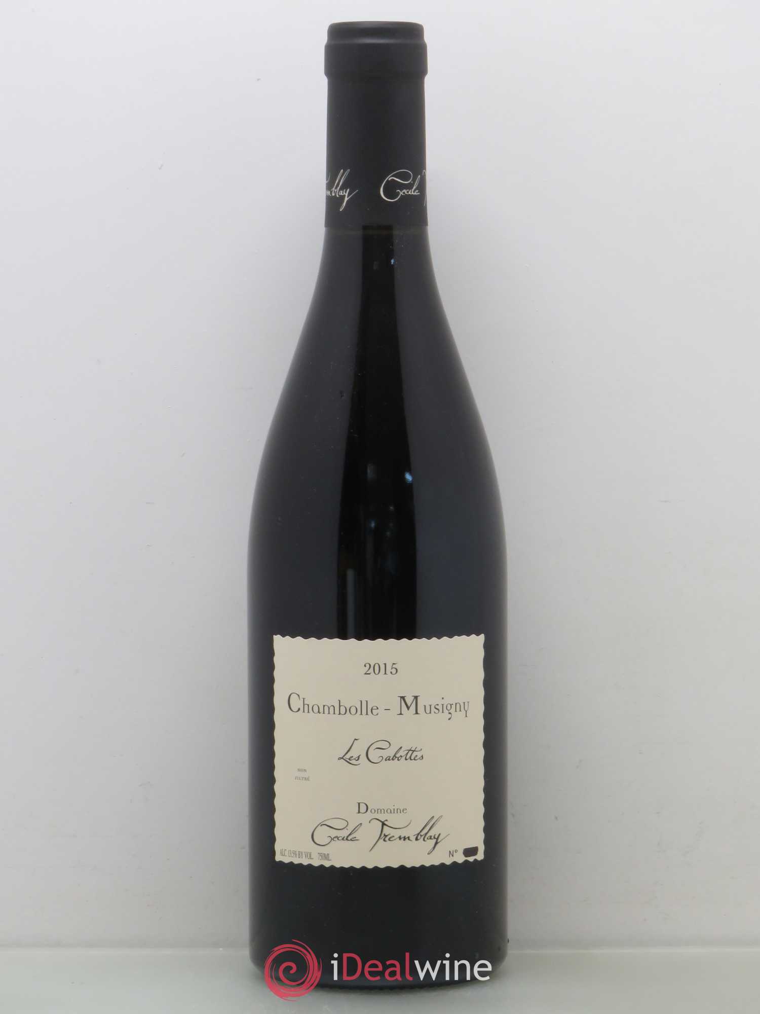 Chambolle-Musigny Les Cabottes Cécile Tremblay 2015 - Lot de 1 bouteille - 0