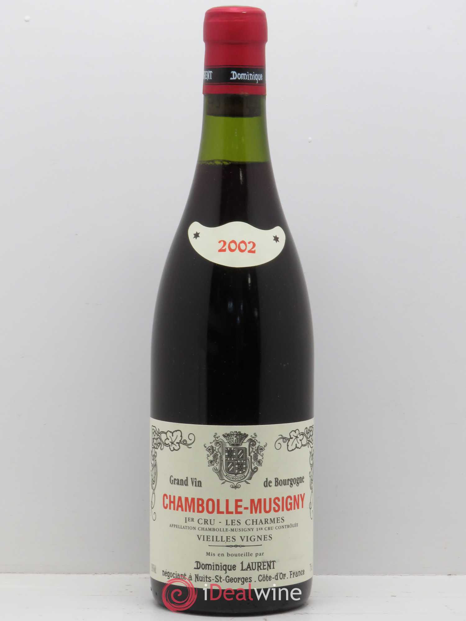 Chambolle-Musigny 1er Cru Charmes Vieilles Vignes Dominique Laurent 2002 - Posten von 1 Flasche - 0