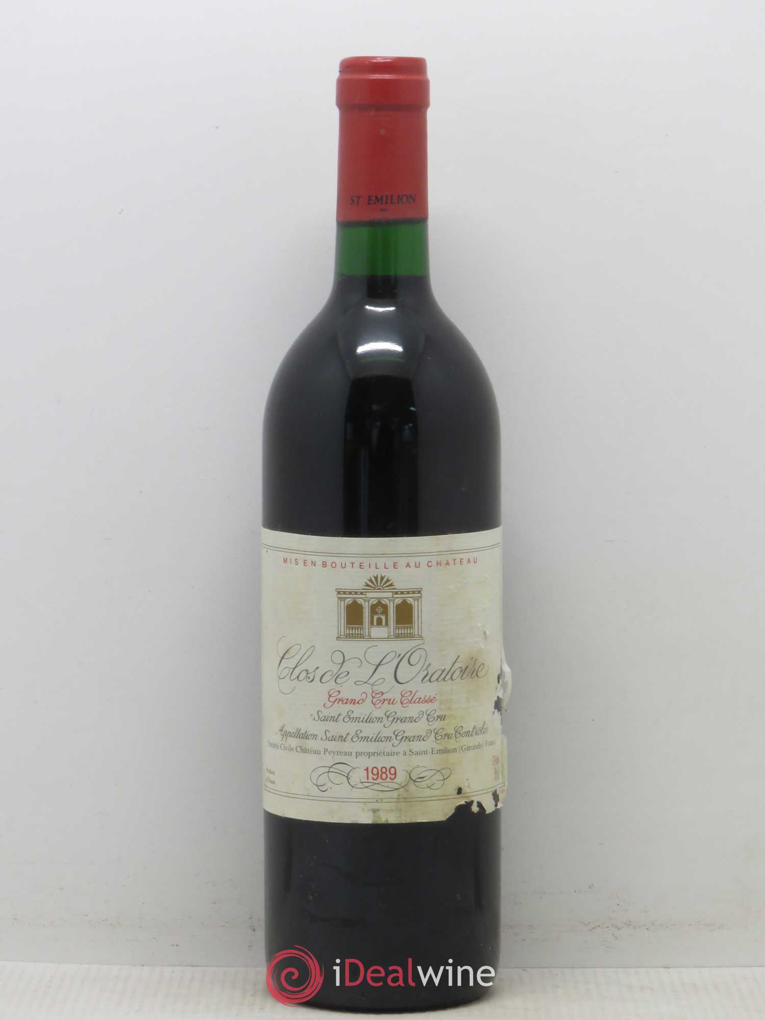 Clos de l'Oratoire Grand Cru Classé 1989 - Lot de 1 bouteille - 0