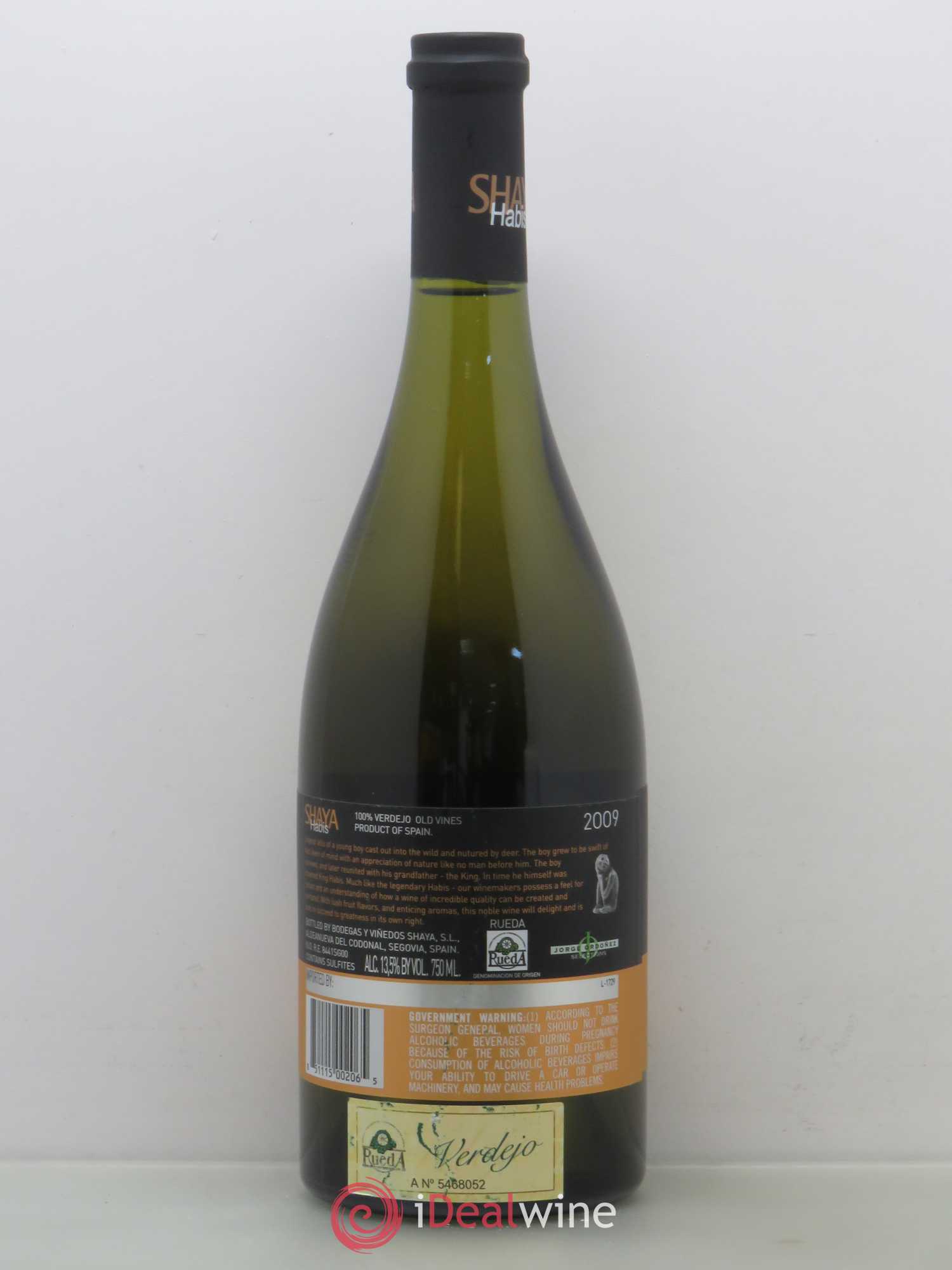 Rueda Bodegas y Vinedos Shaya Habis (sans prix de réserve) 2009 - Posten von 1 Flasche - 1