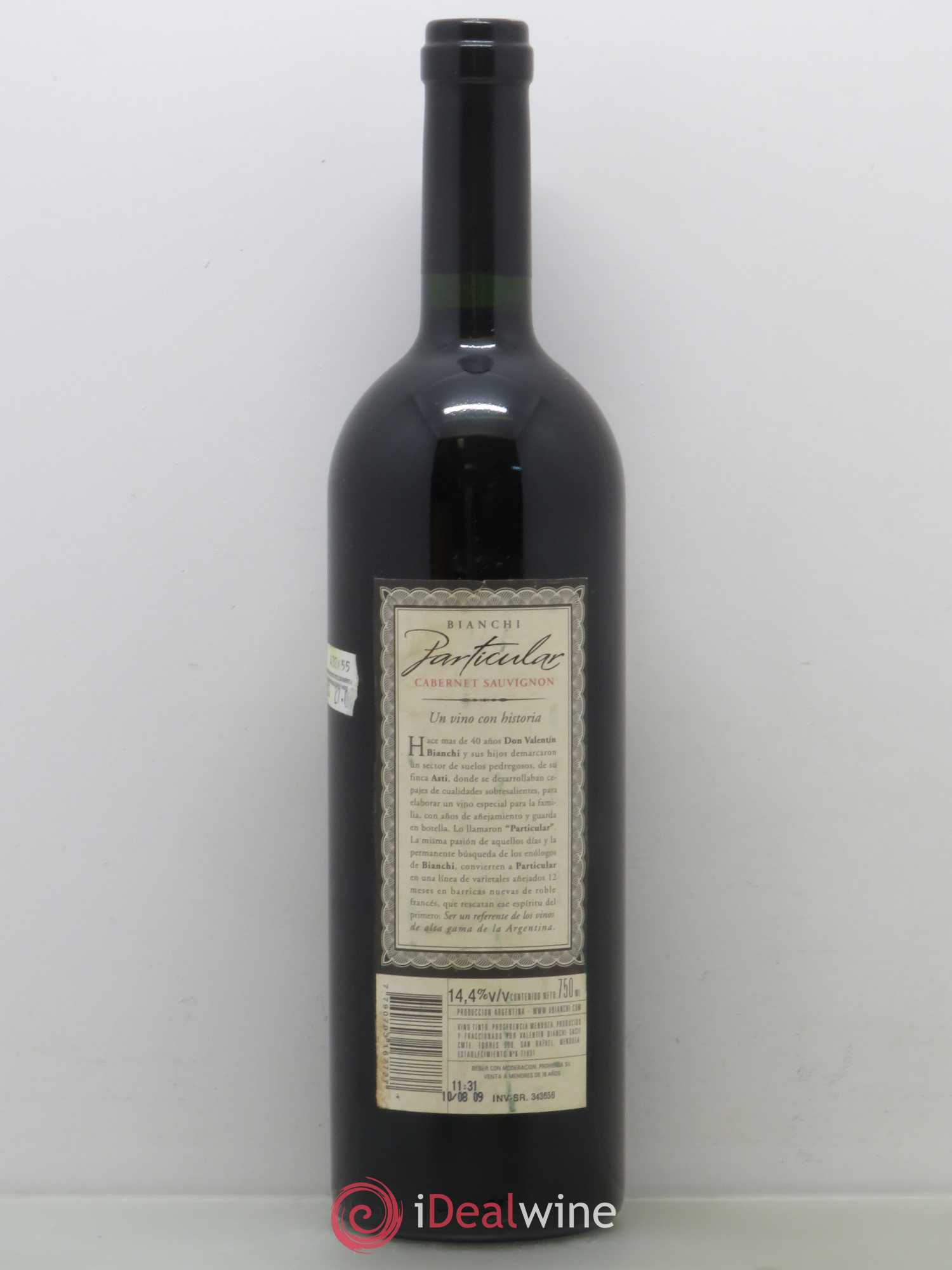 Mendoza Valentin Bianchi Sauvignon Particular 2005 - Posten von 1 Flasche - 1