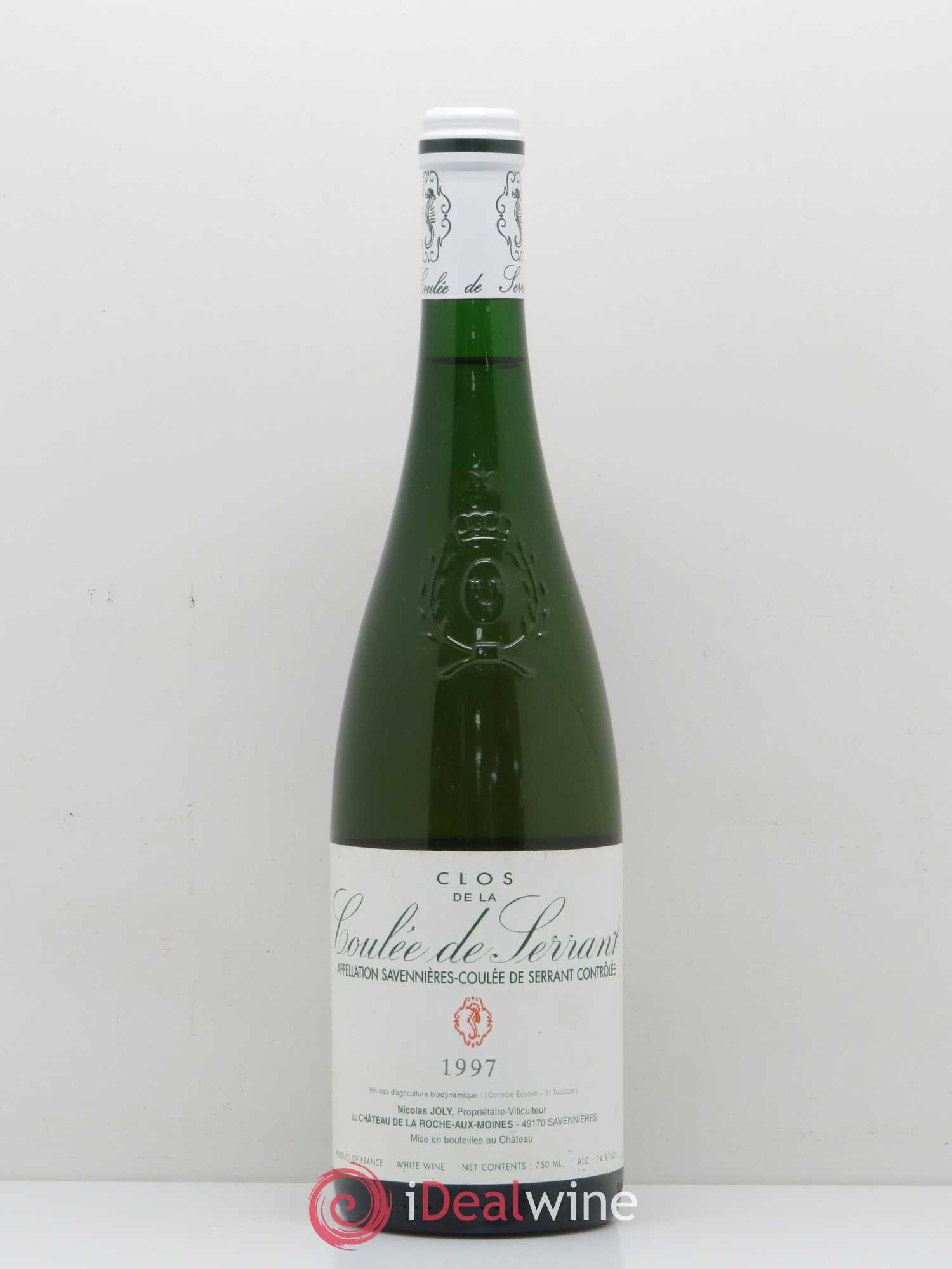 Savennières Clos de la Coulée de Serrant Vignobles de la Coulée de Serrant - Nicolas Joly 1997 - Lot de 1 bouteille - 0
