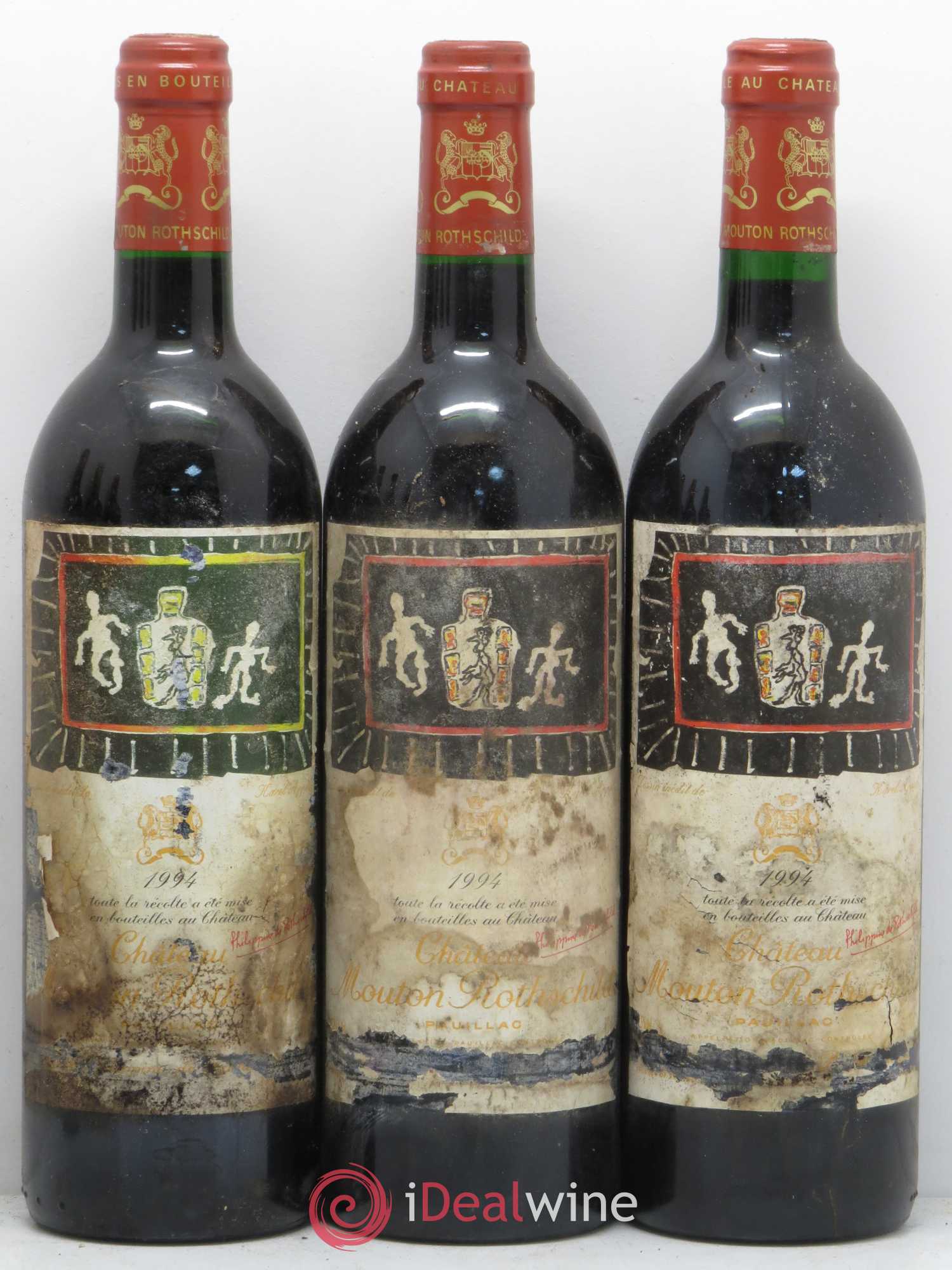 Château Mouton Rothschild 1er Grand Cru Classé 1994 - Lot de 6 bouteilles - 1