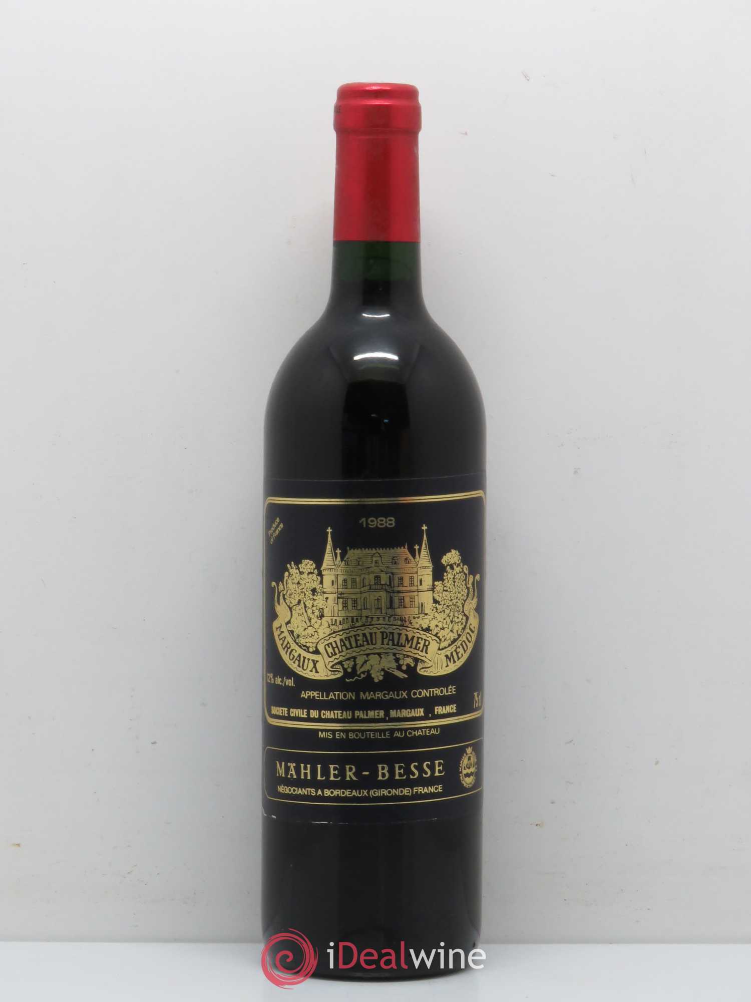 Château Palmer 3ème Grand Cru Classé 1988 - Lot de 1 bouteille - 0