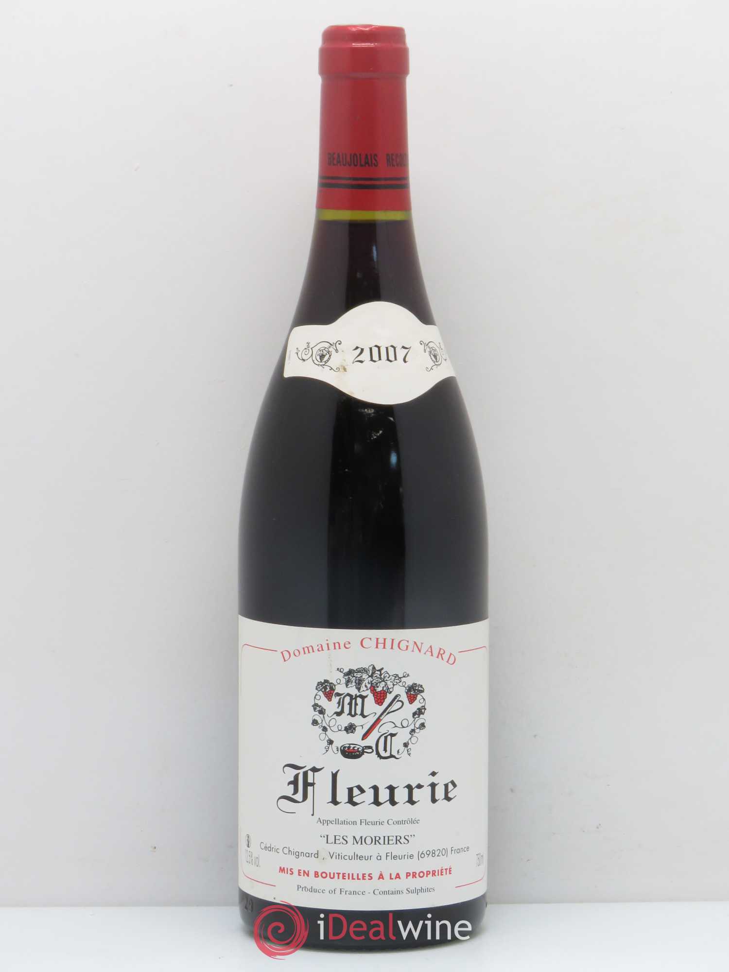 Fleurie Les Moriers Chignard (Domaine) 2007 - Lot de 1 bouteille - 0