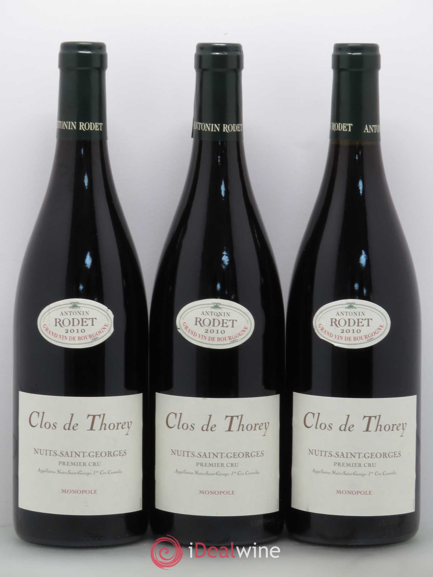 Nuits-Saint-Georges 1er Cru Clos de Thorey Rodet (sans prix de réserve) 2010 - Posten von 6 Flaschen - 1